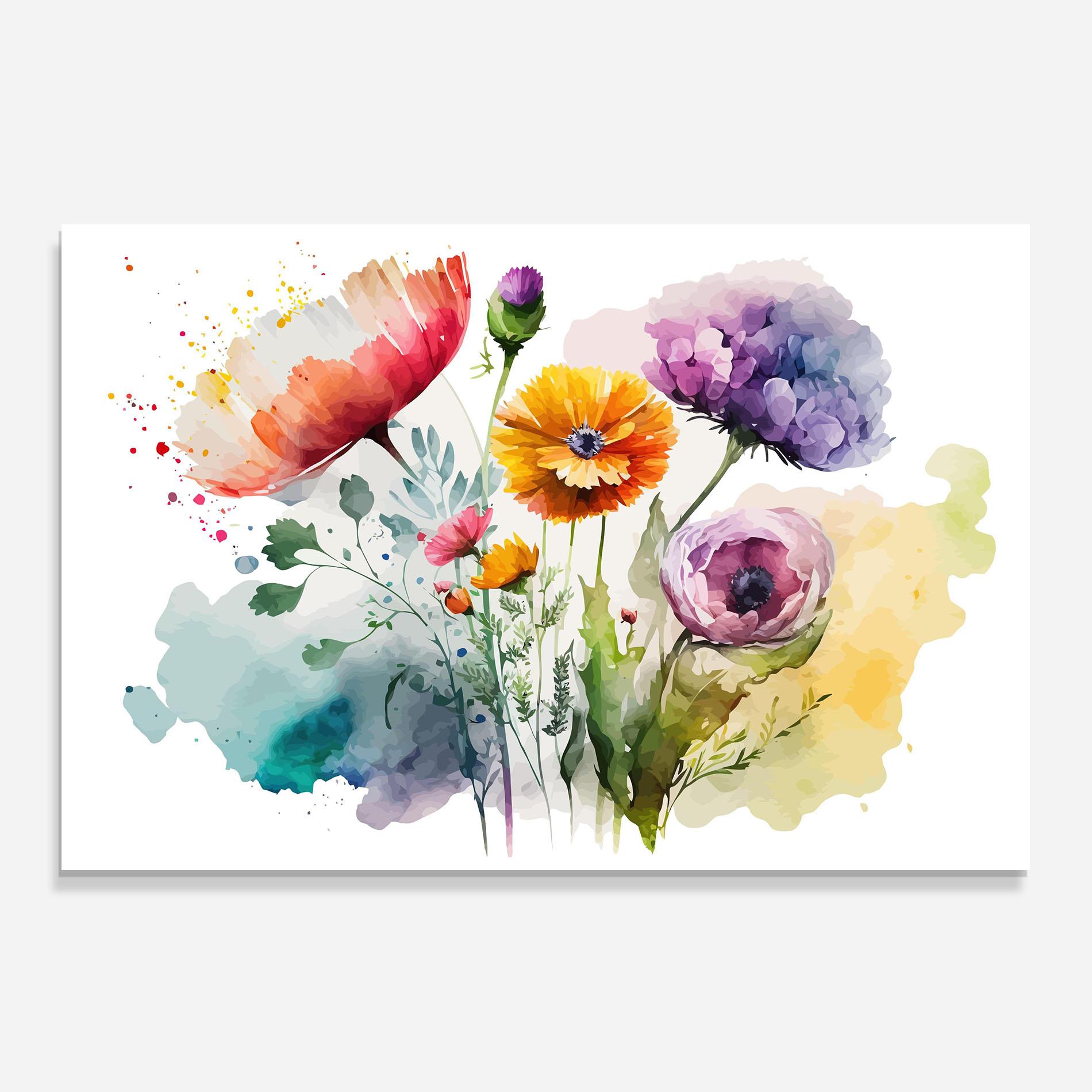 Panou Sticla Bucatarie Beautiful Spring Flowers mockup 0