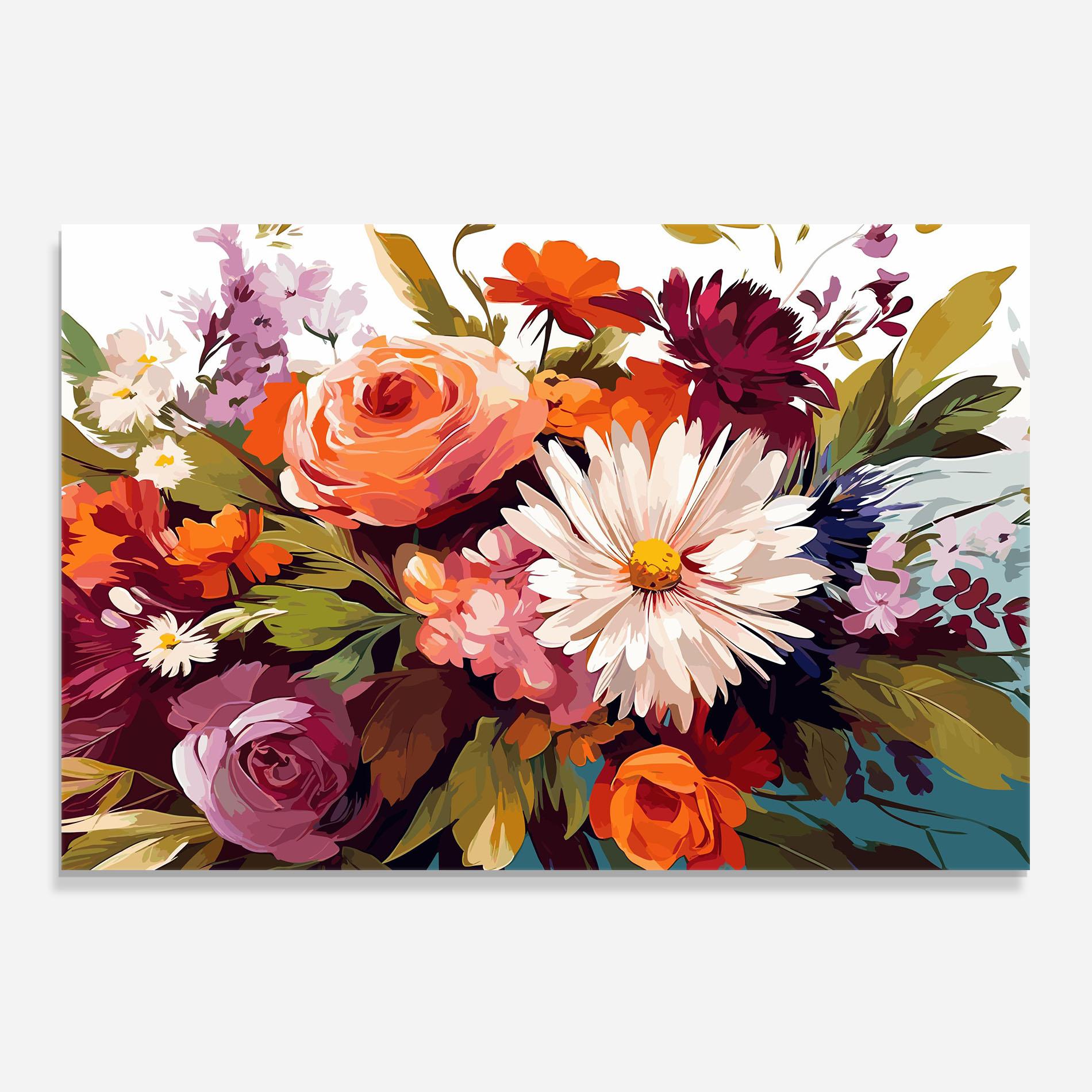 Panou Sticla Bucatarie Cream Orange Spring mockup 0