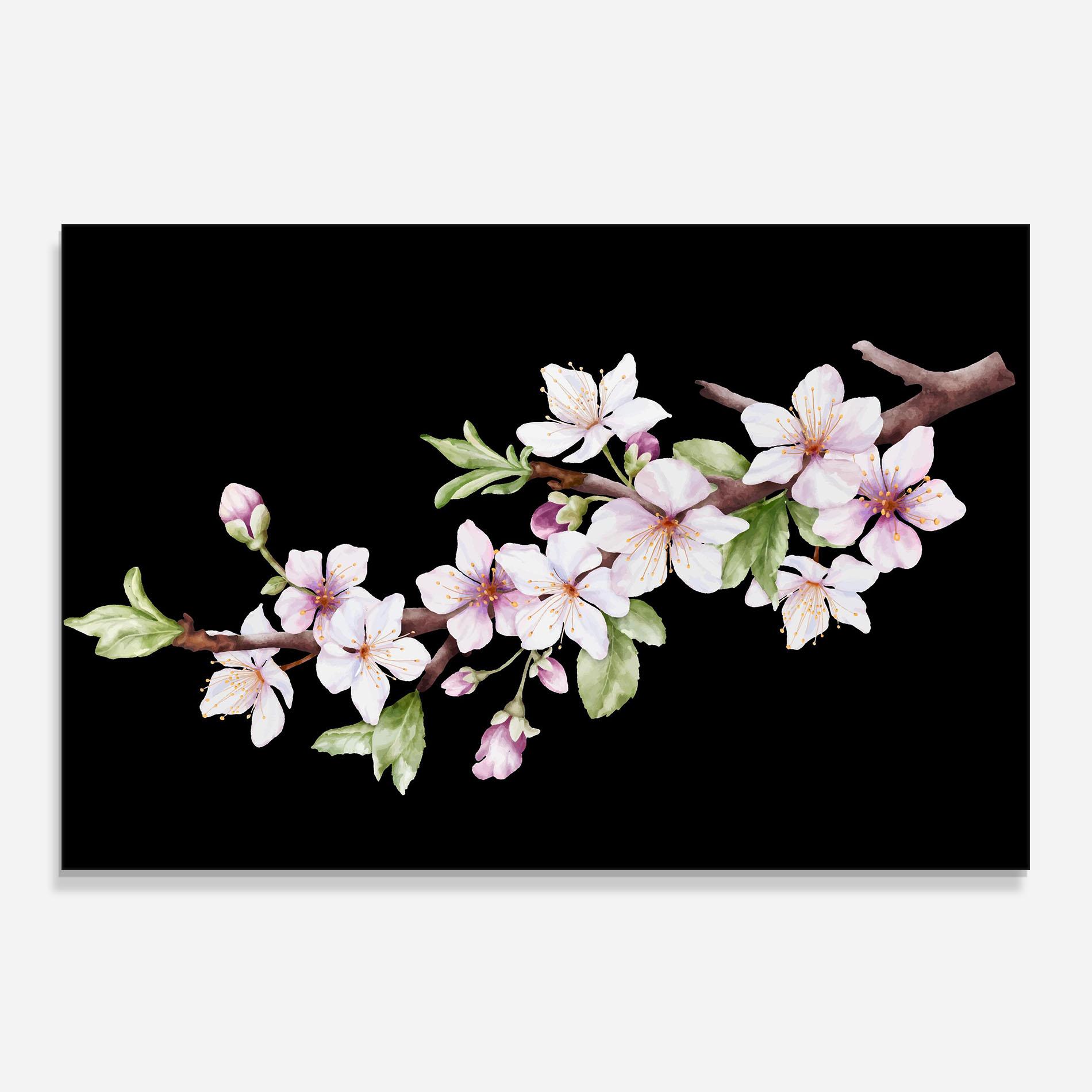 Panou Sticla Bucatarie Pretty Flower Spring mockup 0