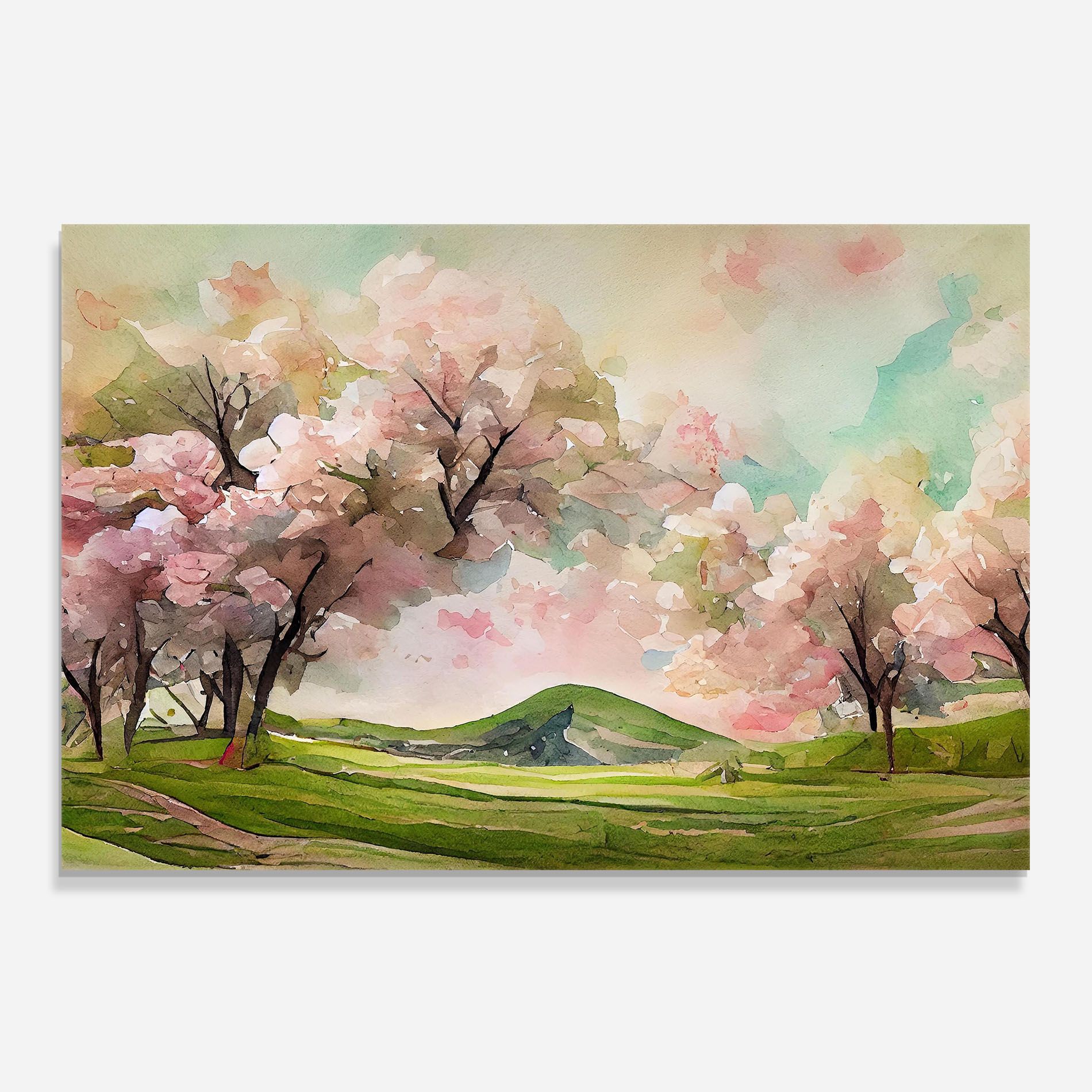 Spring Pink Trees mockup 0