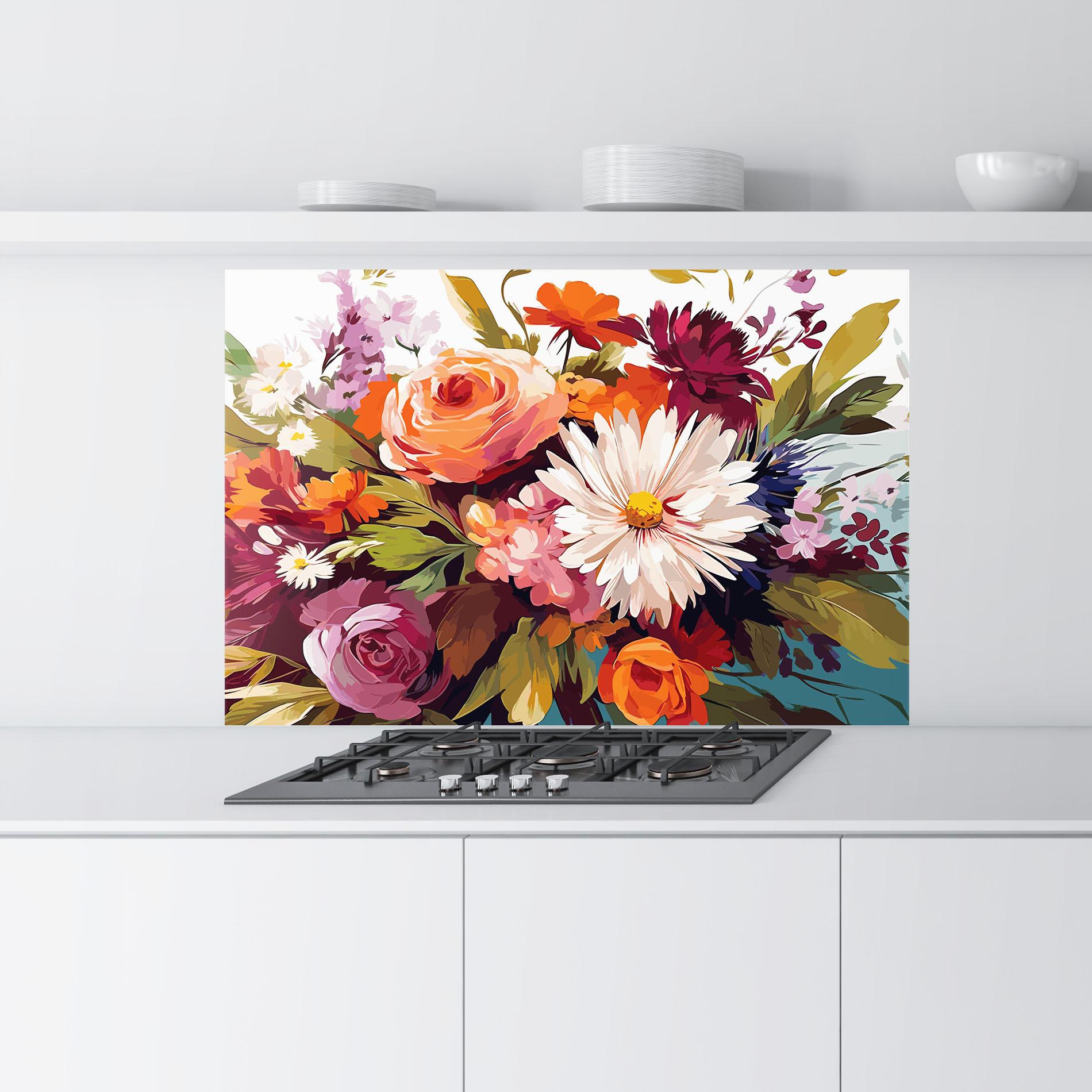 Panou Sticla Bucatarie Cream Orange Spring mockup 9