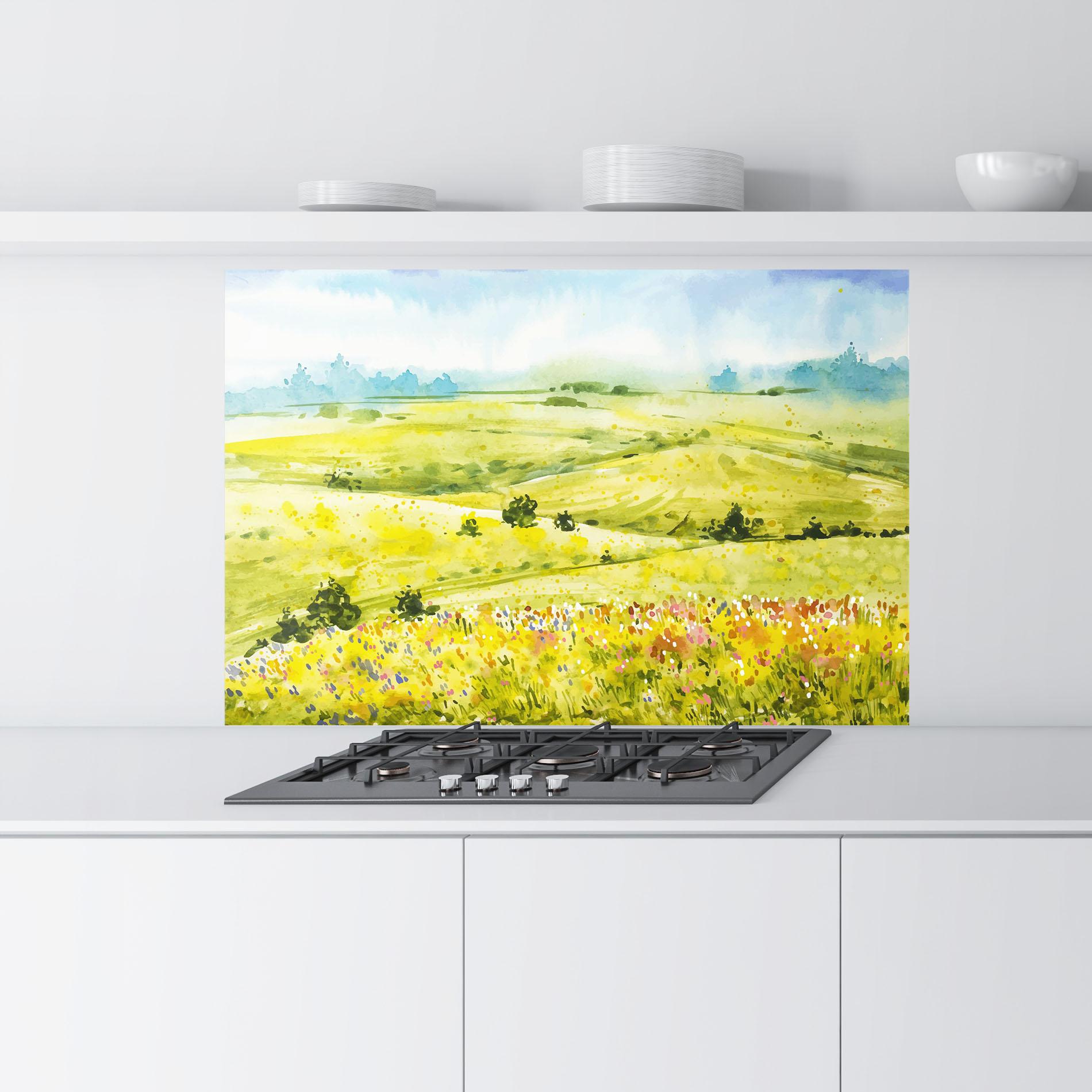 Panou Sticla Bucatarie Spring Art mockup 9