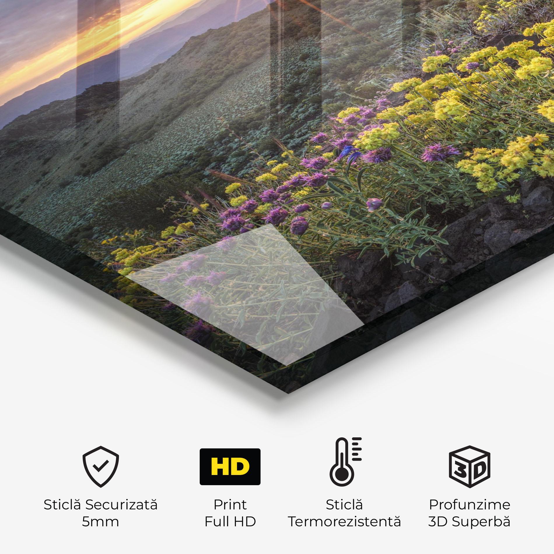 Panou Sticla Bucatarie Beautiful Spring View mockup 2