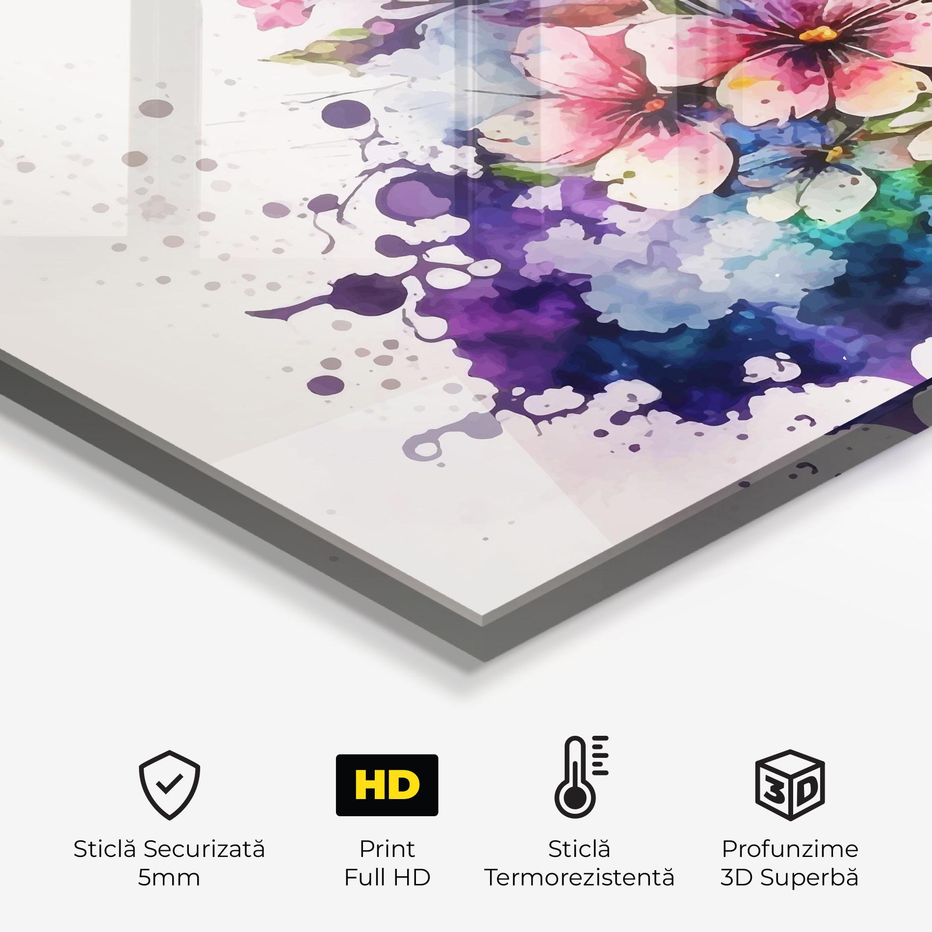 Panou Sticla Bucatarie Color Mix Spring mockup 2