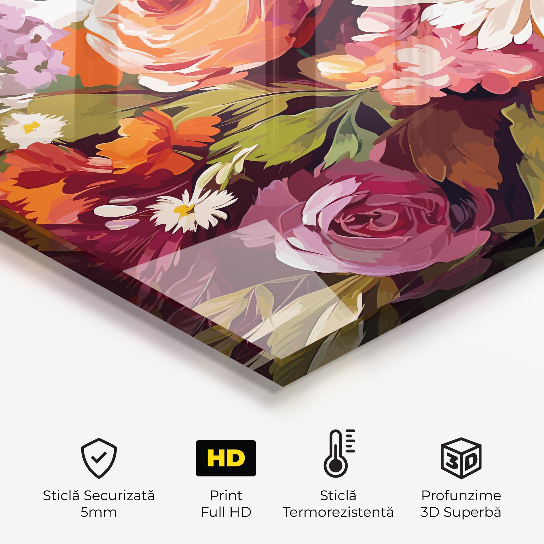 Panou Sticla Bucatarie Cream Orange Spring mockup 2