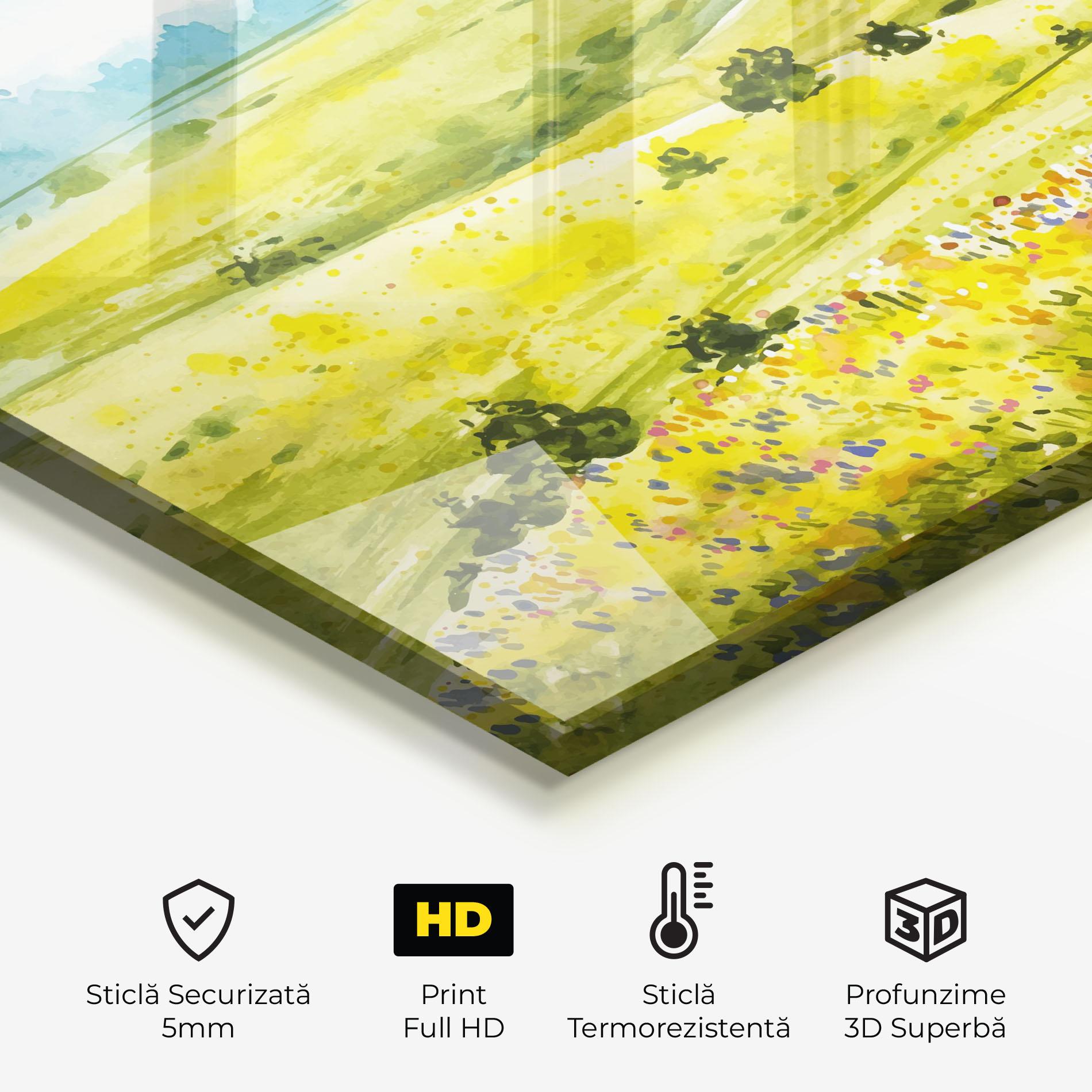 Panou Sticla Bucatarie Spring Art mockup 2