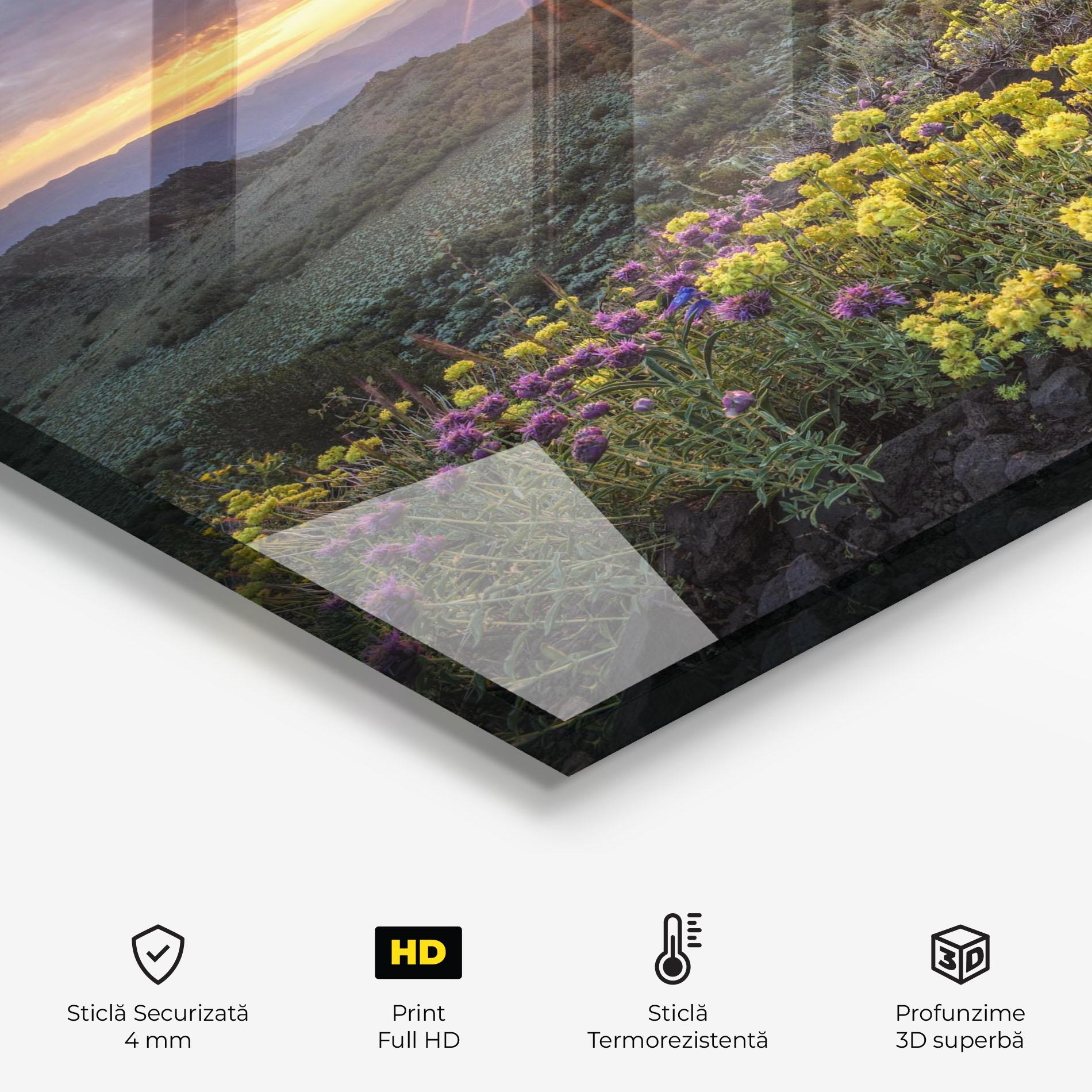 Panou Sticla Bucatarie Beautiful Spring View mockup 2