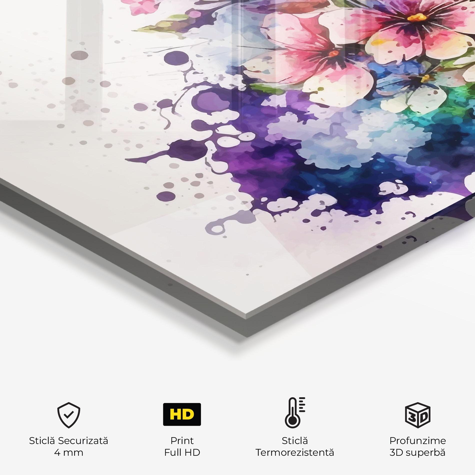 Panou Sticla Bucatarie Color Mix Spring mockup 2