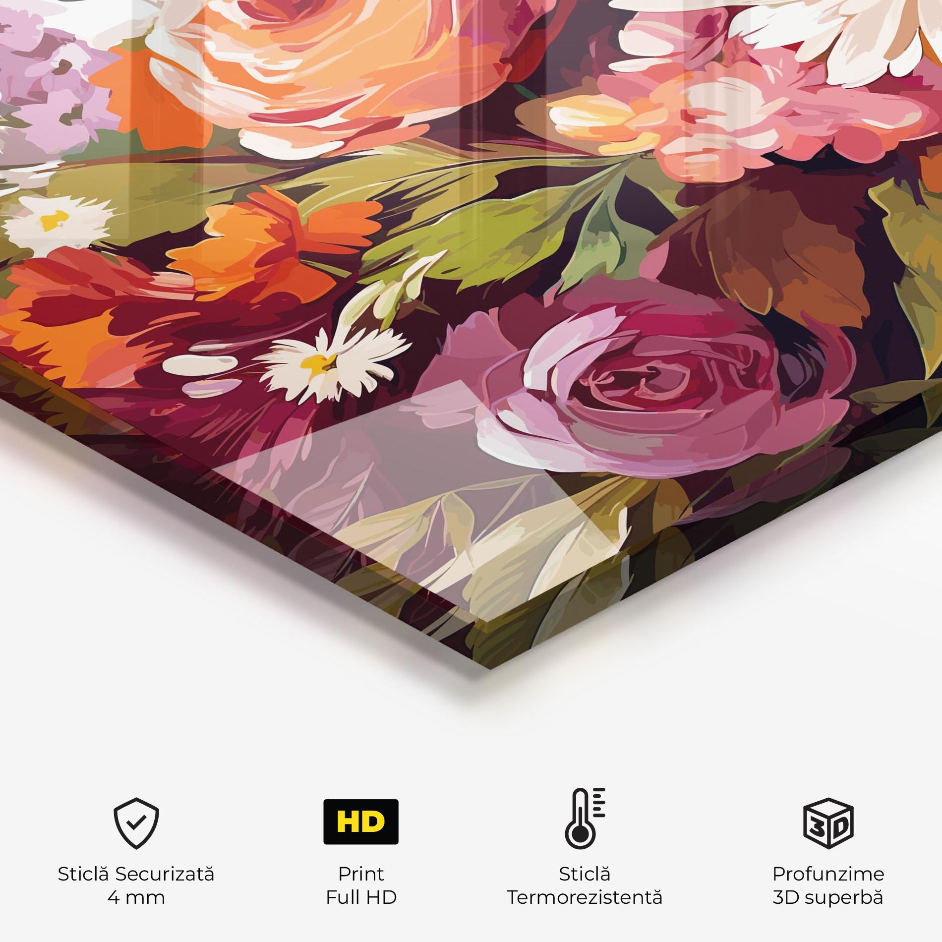 Panou Sticla Bucatarie Cream Orange Spring mockup 2