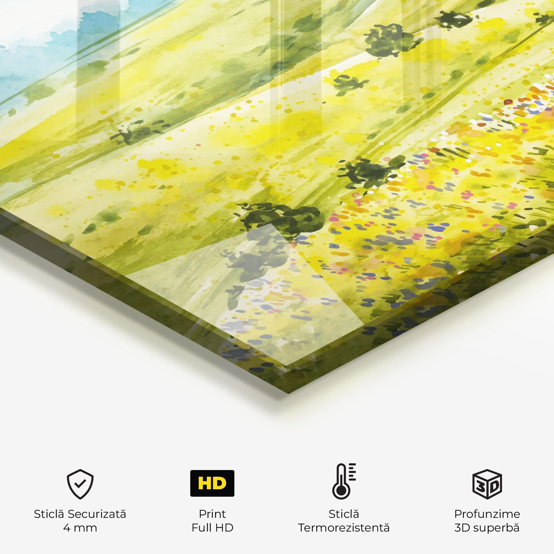 Panou Sticla Bucatarie Spring Art mockup 2