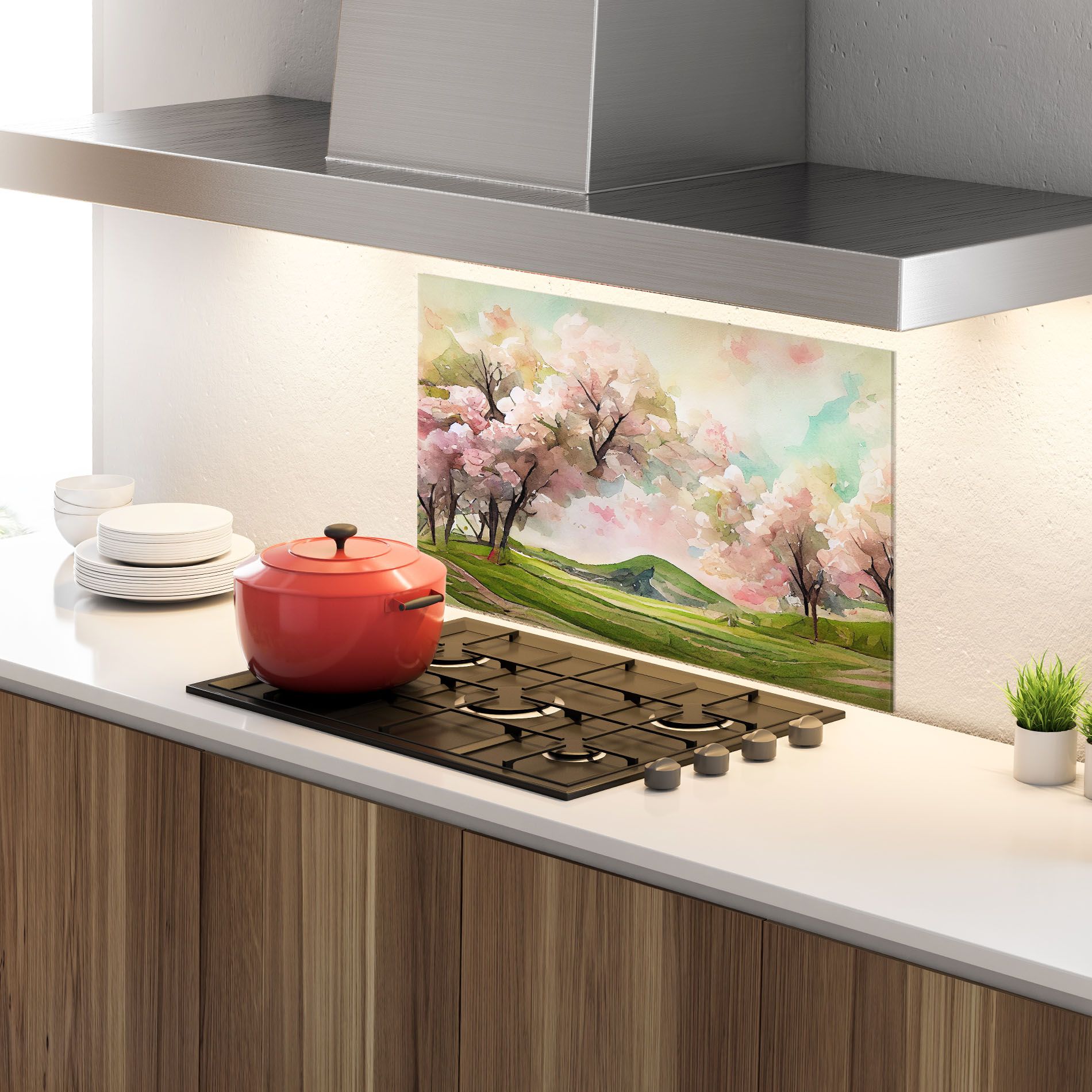 Spring Pink Trees mockup 4