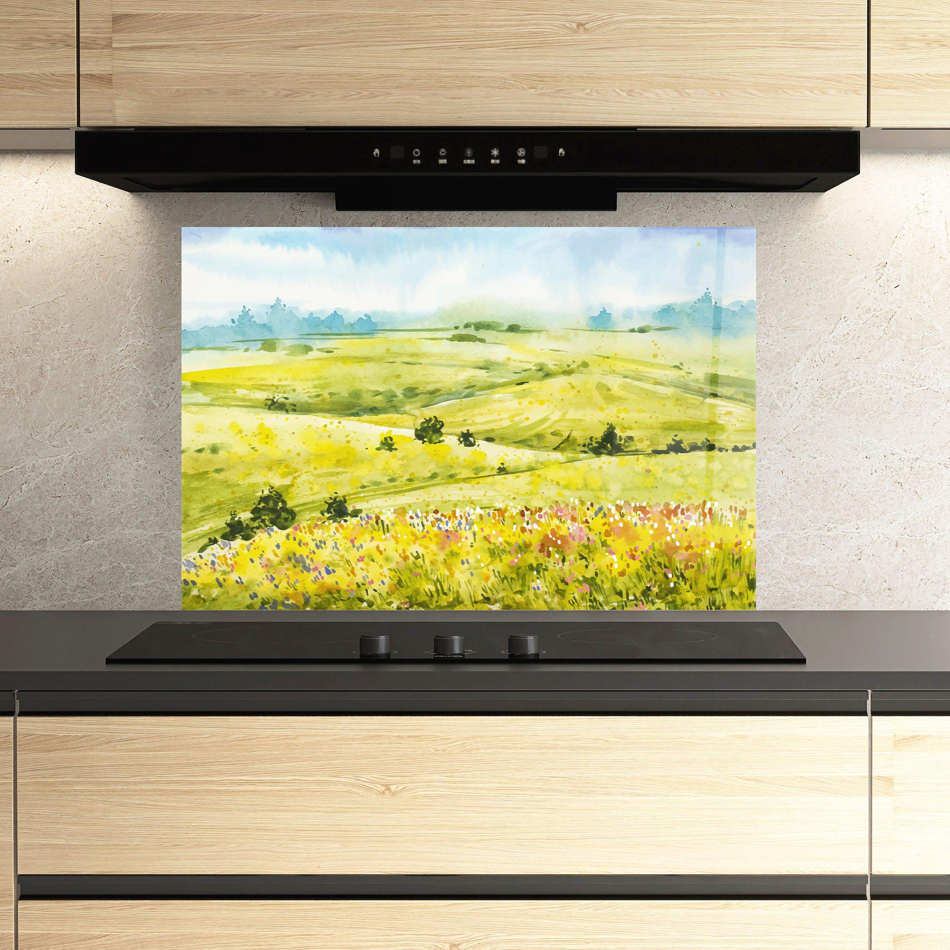 Panou Sticla Bucatarie Spring Art mockup 3