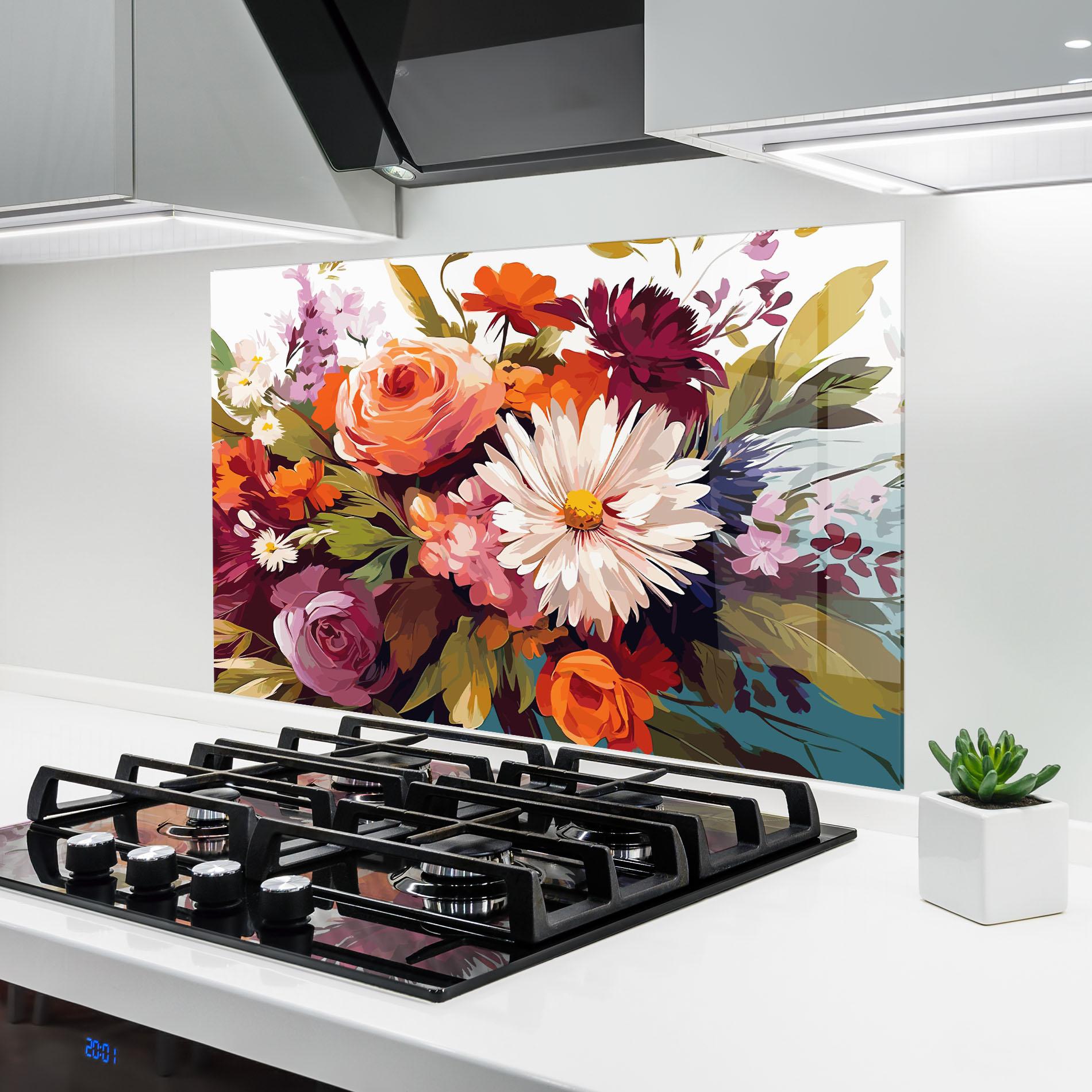 Panou Sticla Bucatarie Cream Orange Spring mockup 6