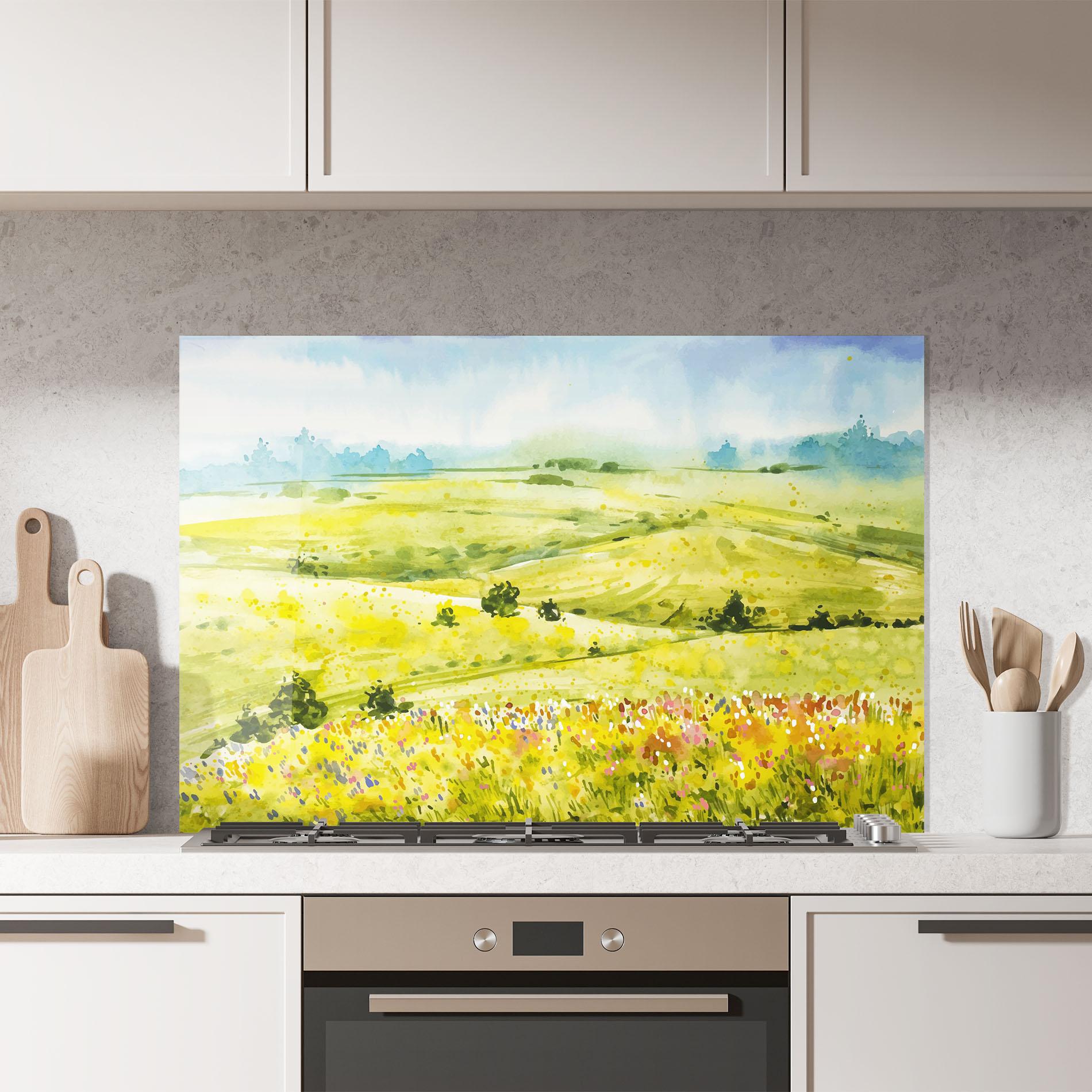 Panou Sticla Bucatarie Spring Art mockup 7
