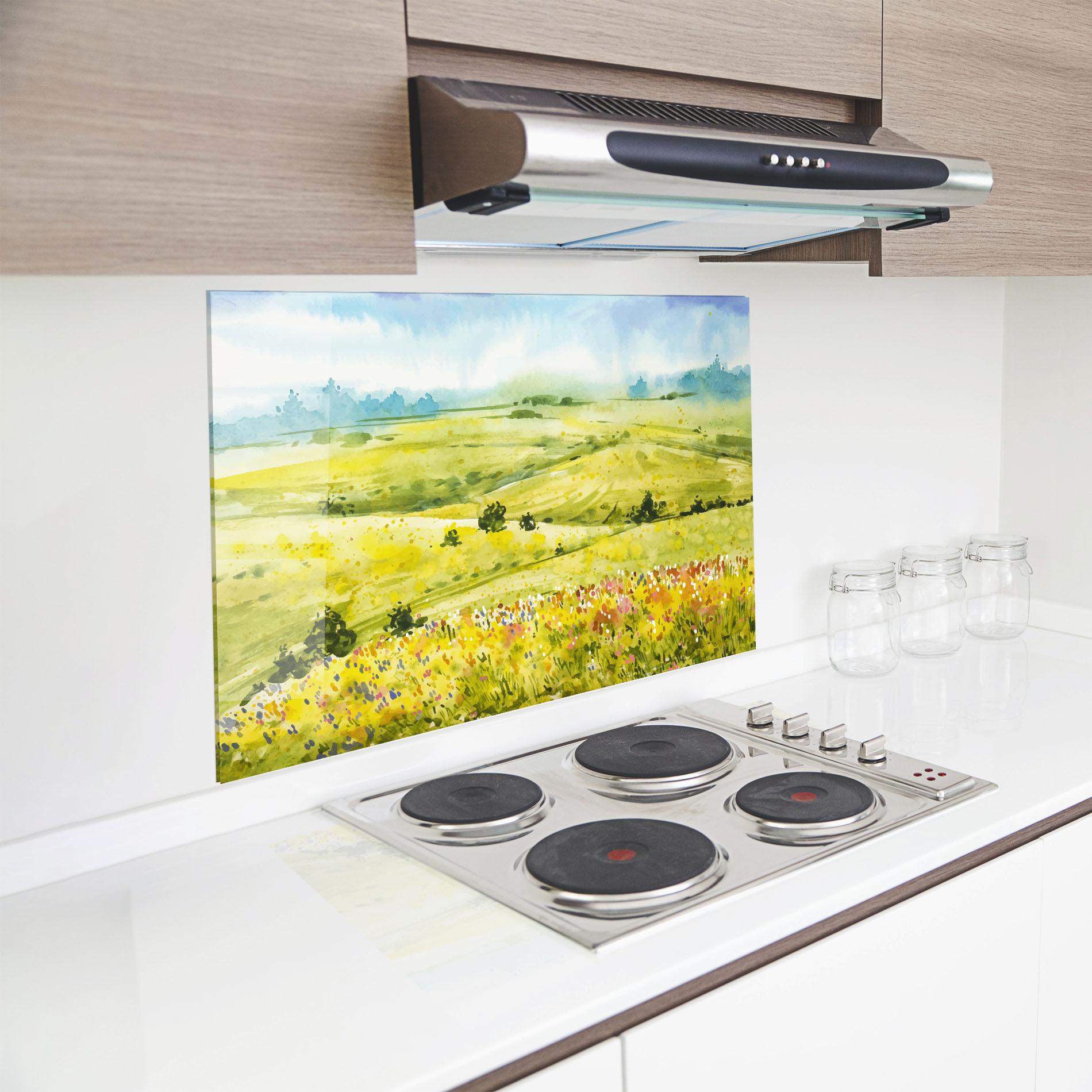 Panou Sticla Bucatarie Spring Art mockup 8