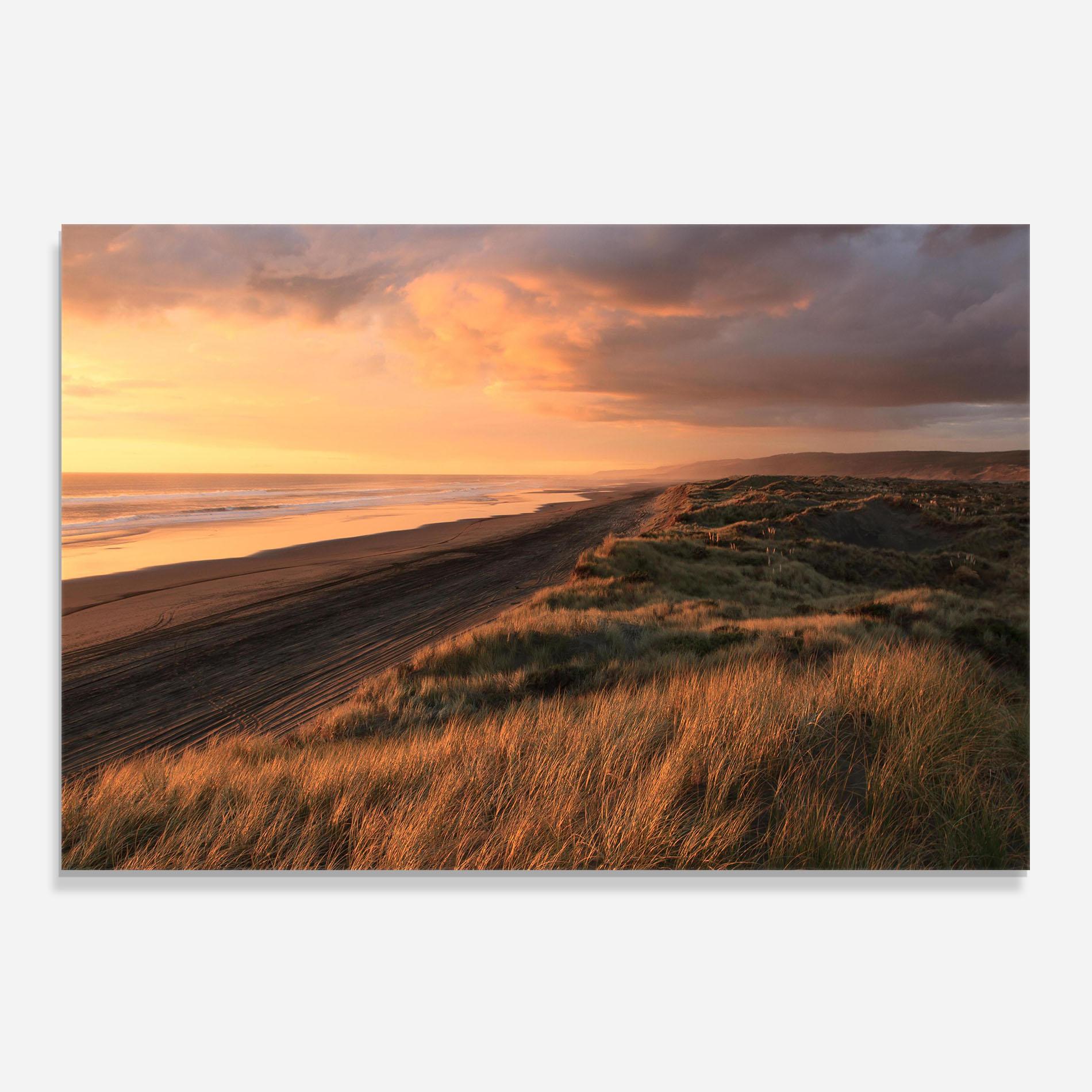 Panou Sticla Bucatarie Beach Land mockup 0