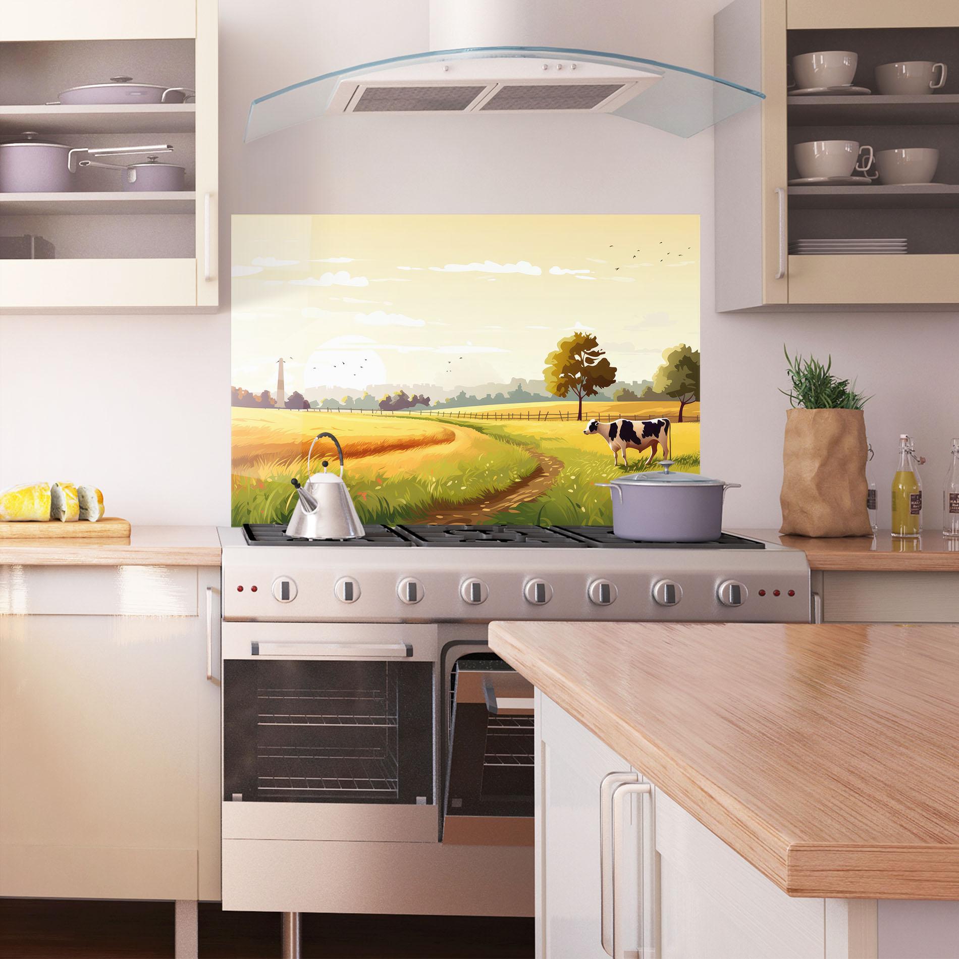 Panou Sticla Bucatarie Grazing Farm mockup 1