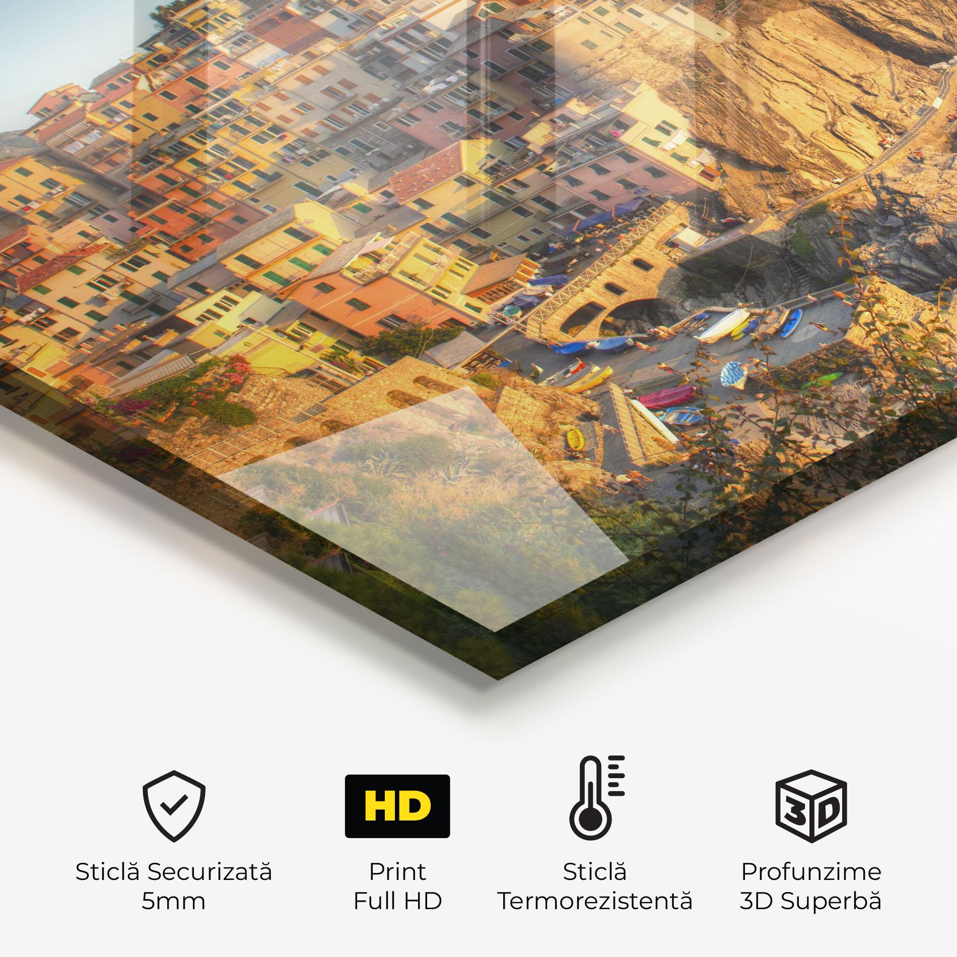 Panou Sticla Bucatarie Cinque Terrre mockup 2