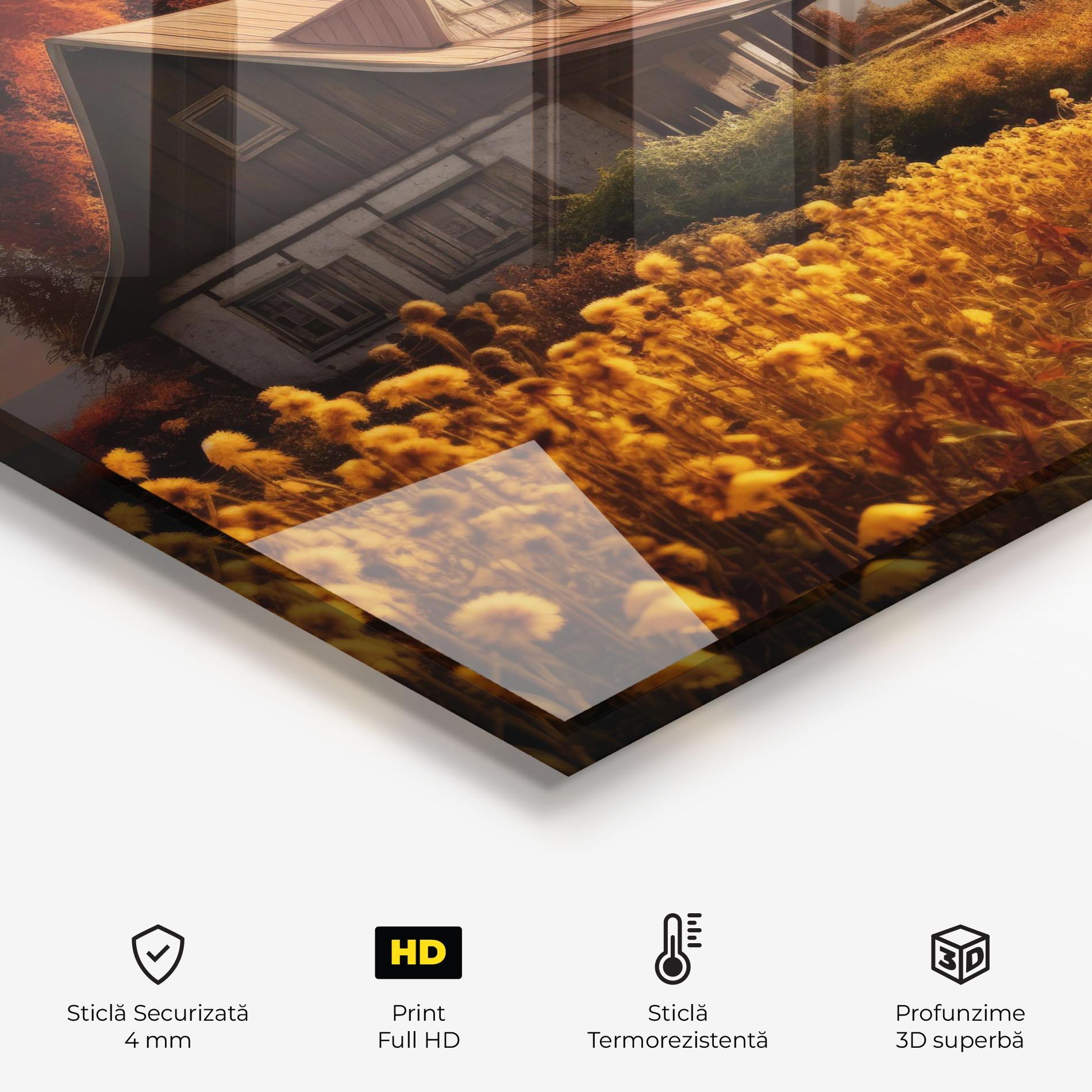 Panou Sticla Bucatarie Autumn Farm House mockup 2