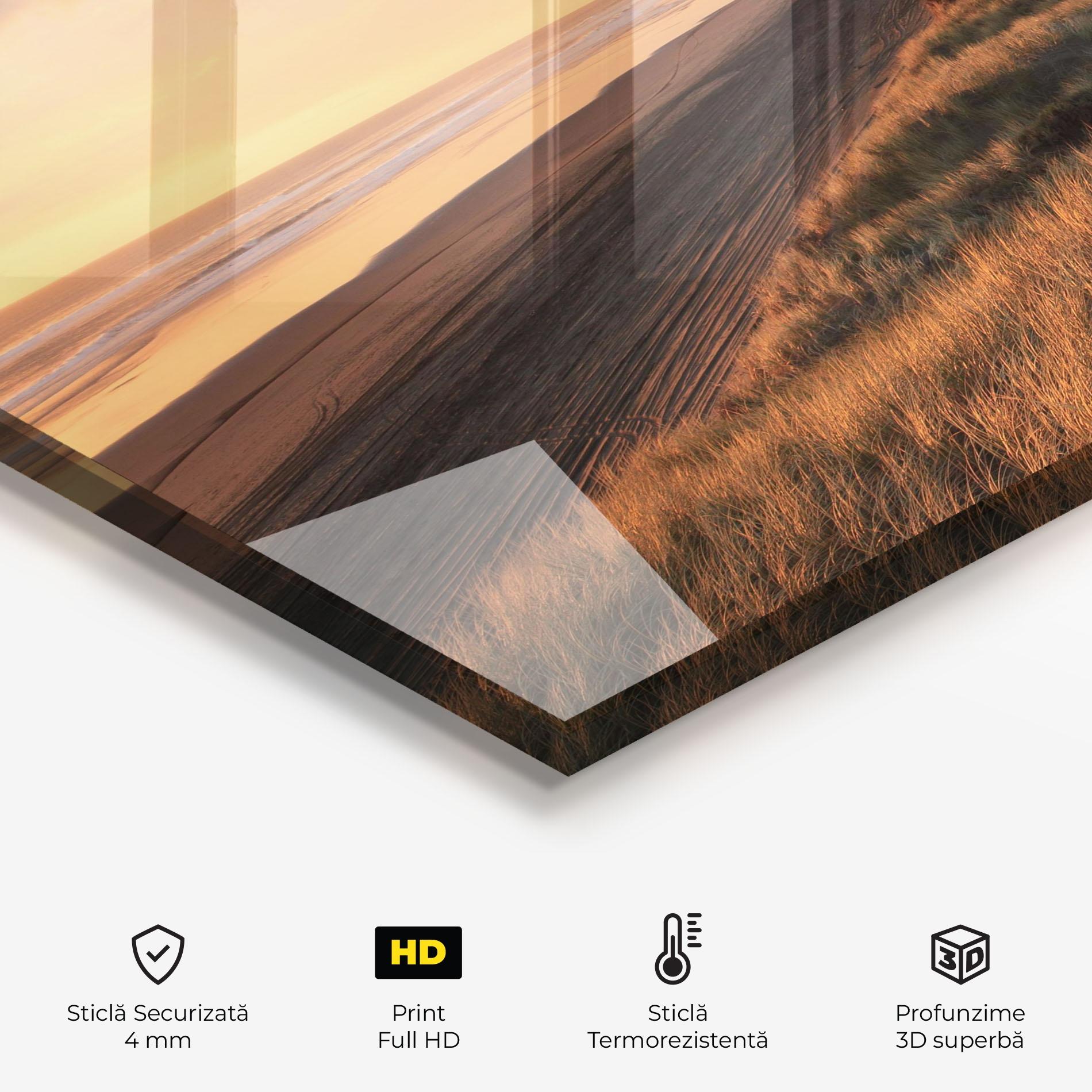 Panou Sticla Bucatarie Beach Land mockup 2