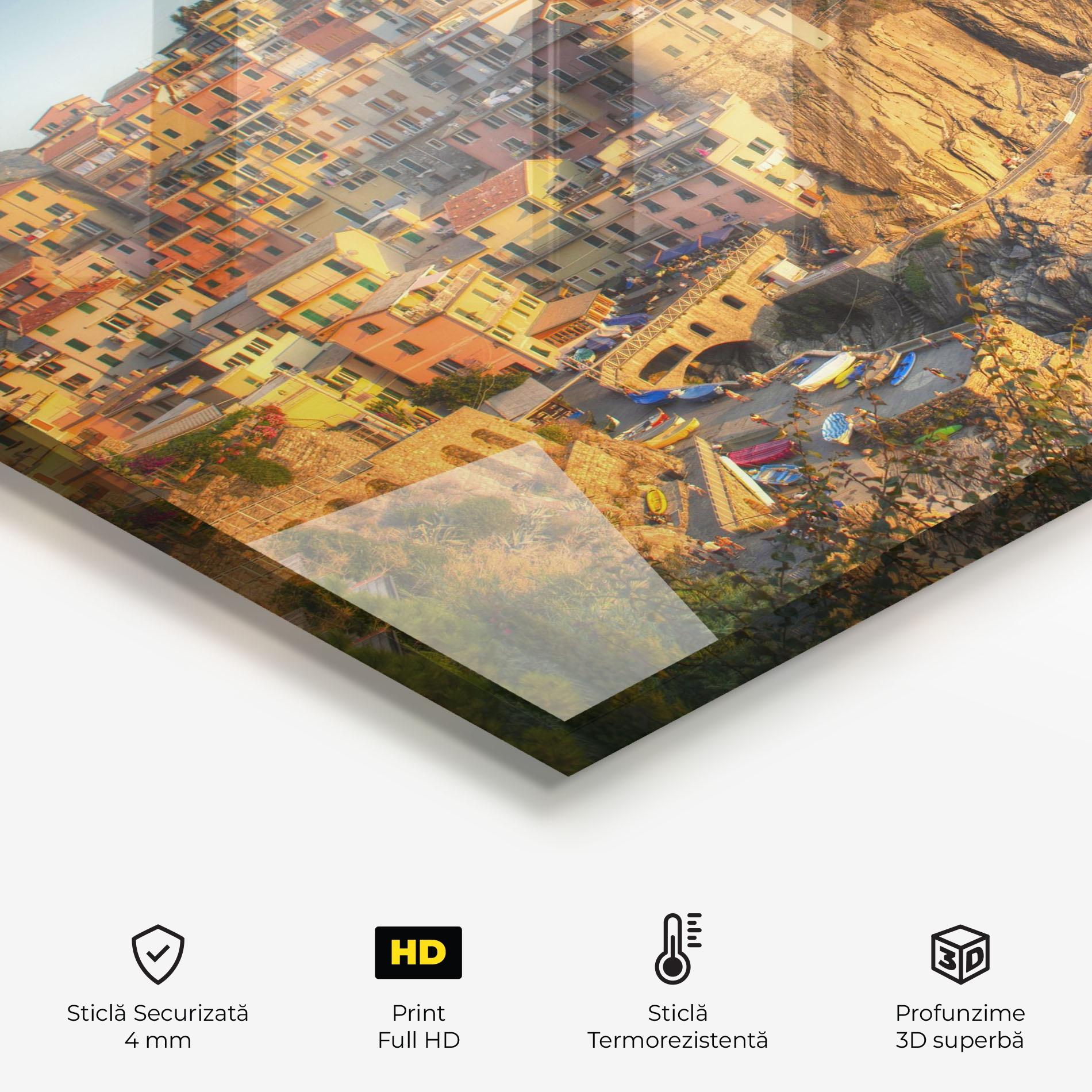 Panou Sticla Bucatarie Cinque Terrre mockup 2