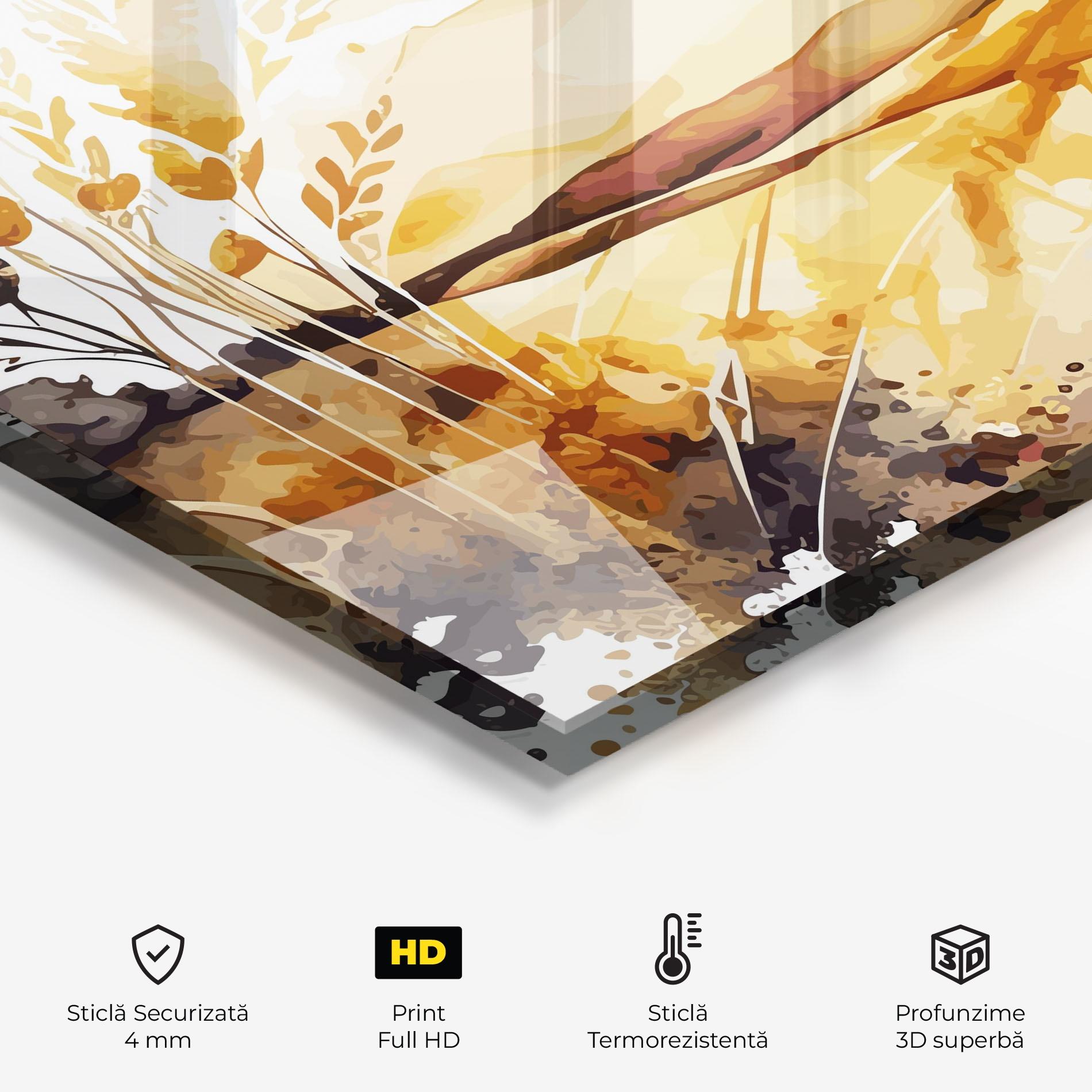 Panou Sticla Bucatarie Crops Field mockup 2