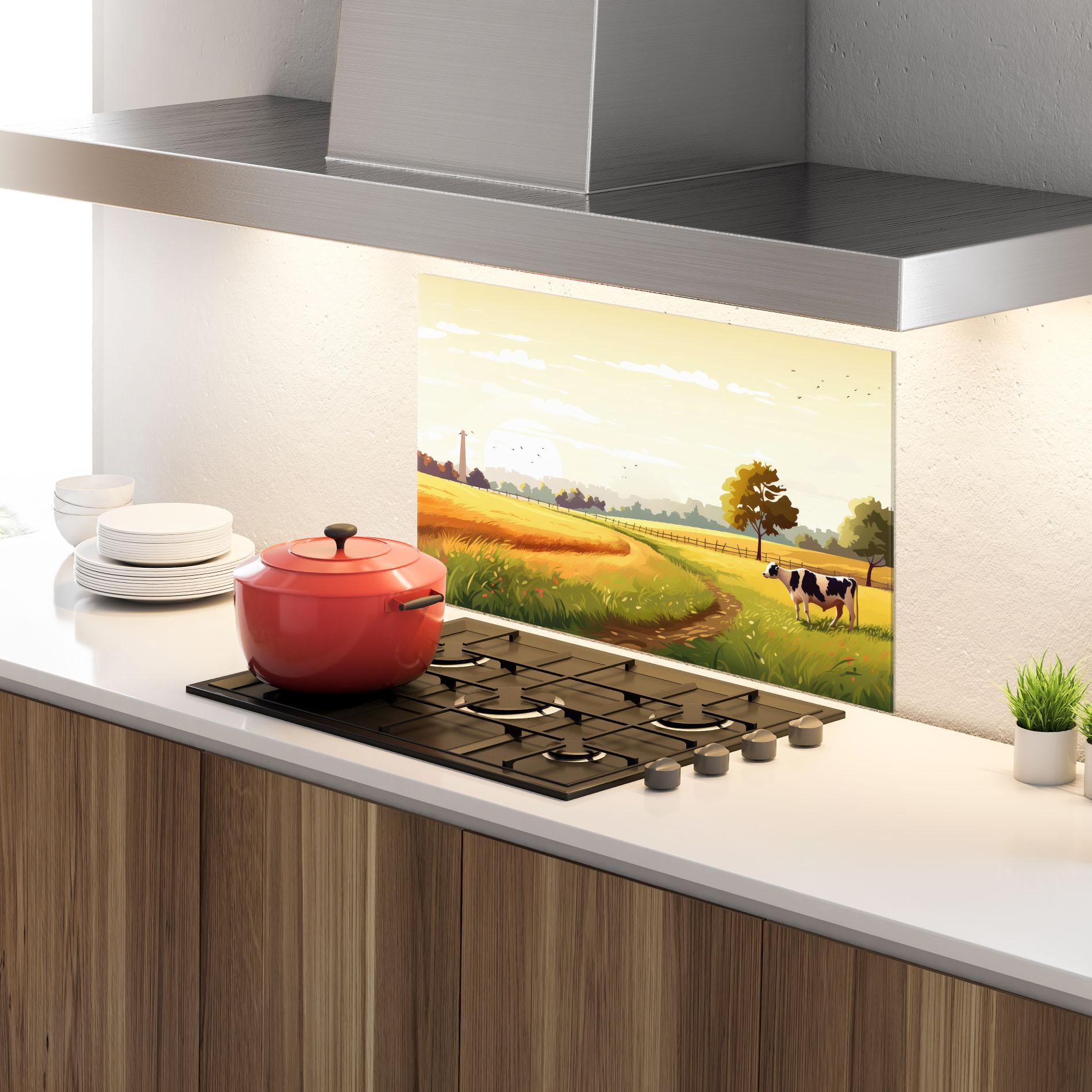 Panou Sticla Bucatarie Grazing Farm mockup 4