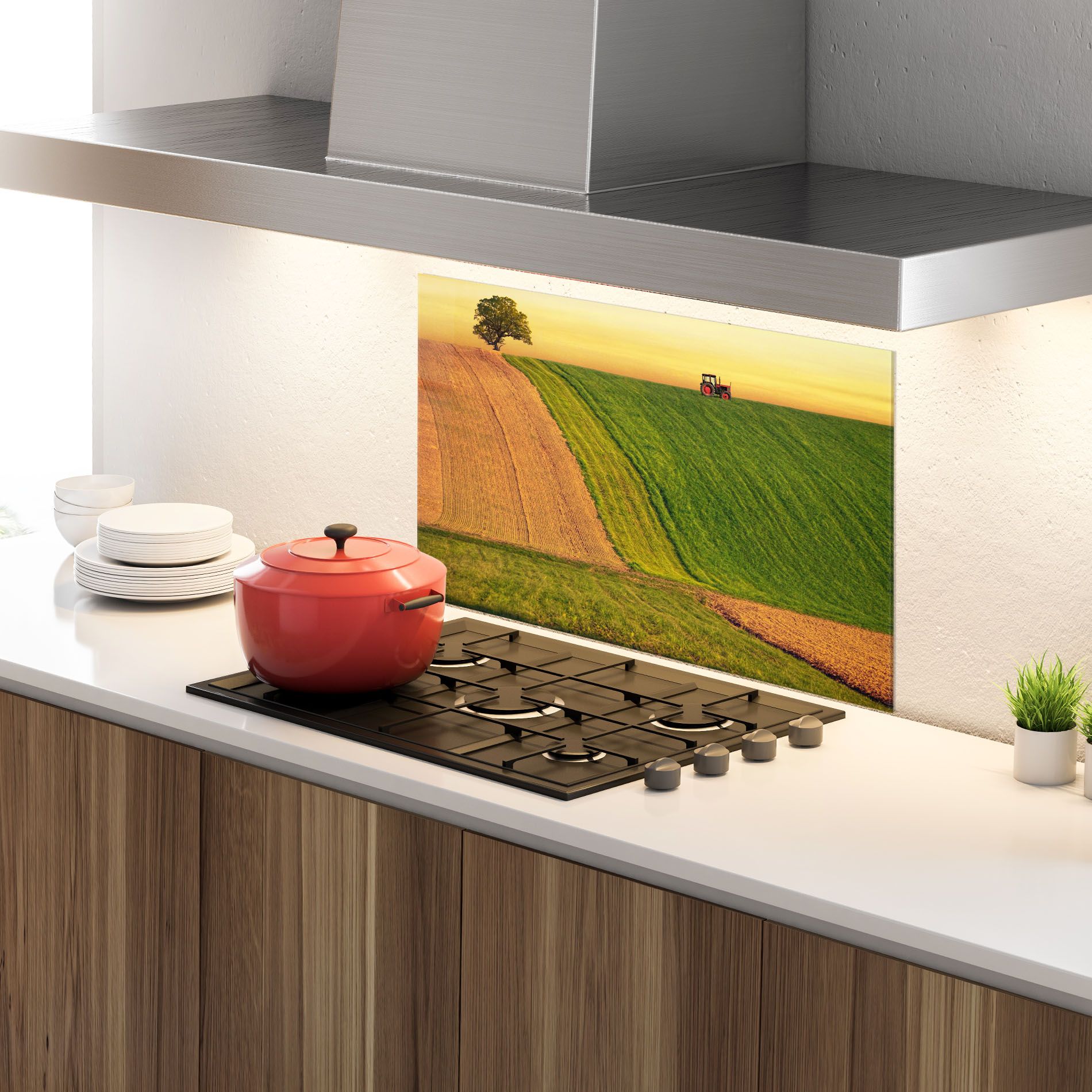 Green Cream Field mockup 4