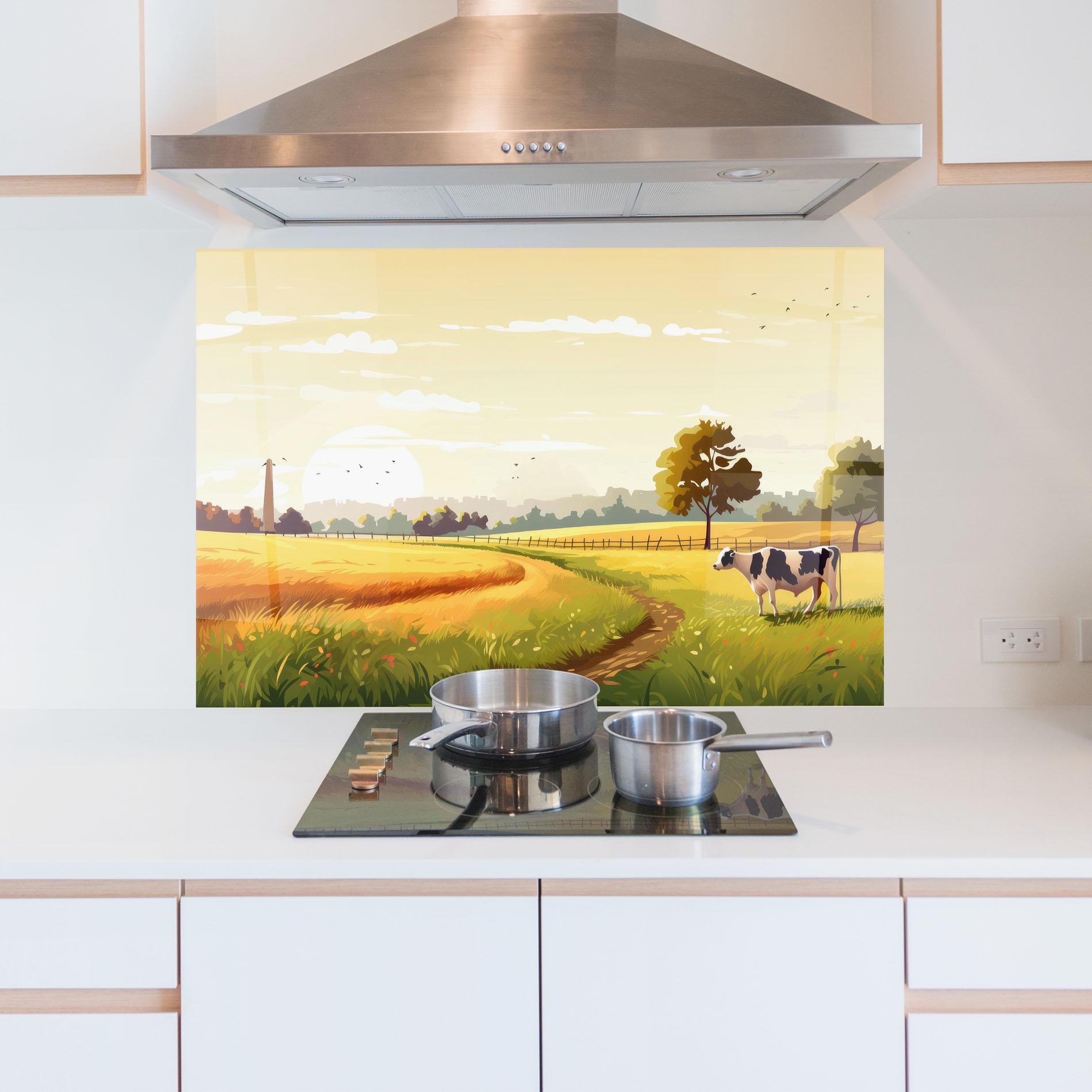 Panou Sticla Bucatarie Grazing Farm mockup 5