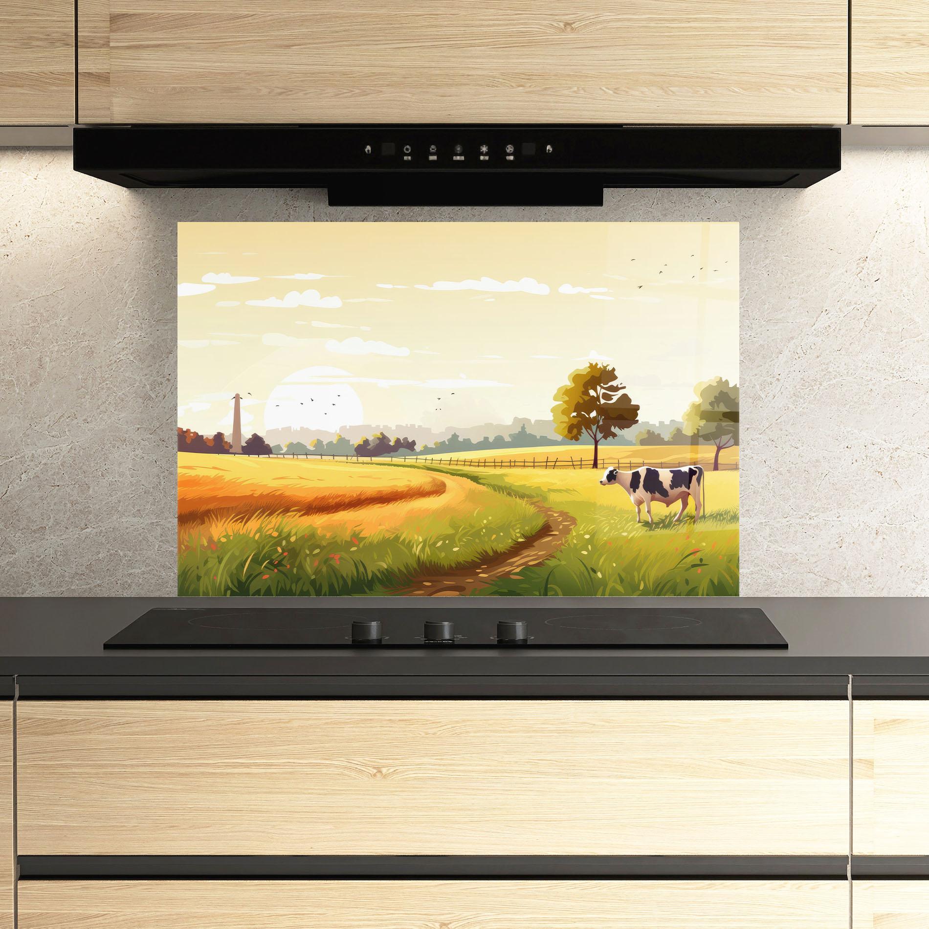 Panou Sticla Bucatarie Grazing Farm mockup 3