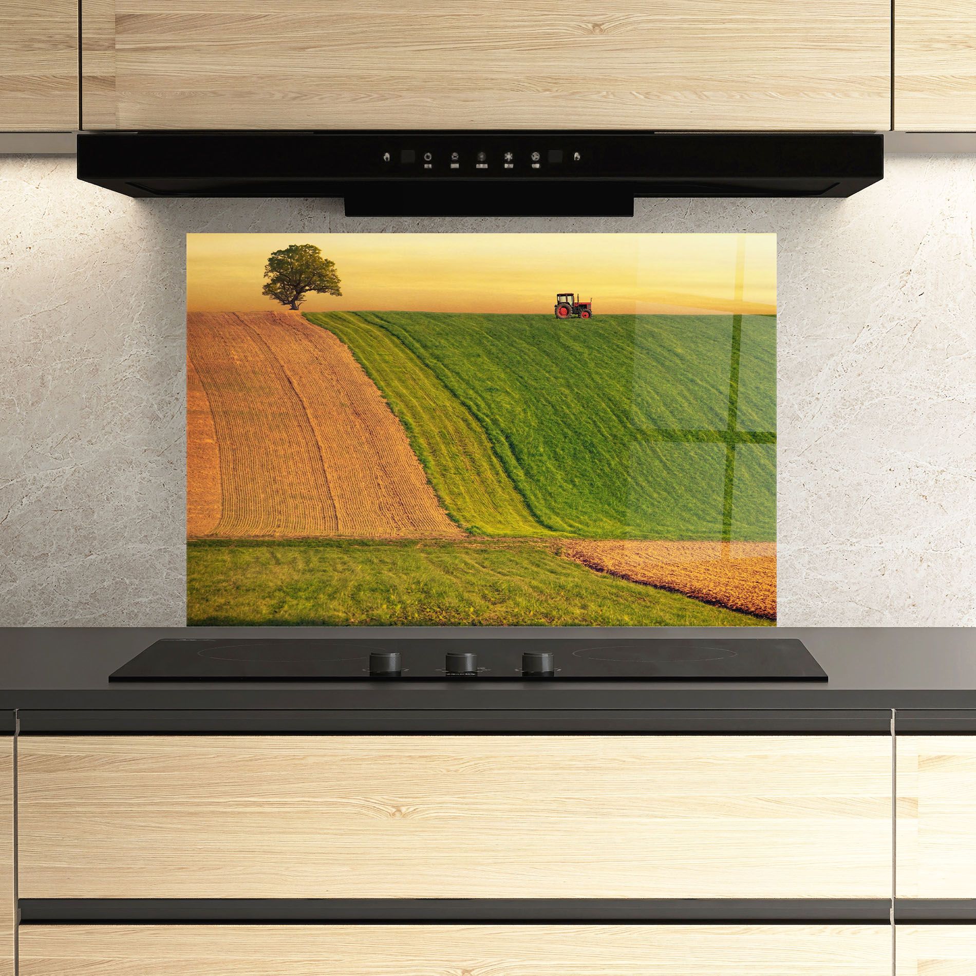 Green Cream Field mockup 3