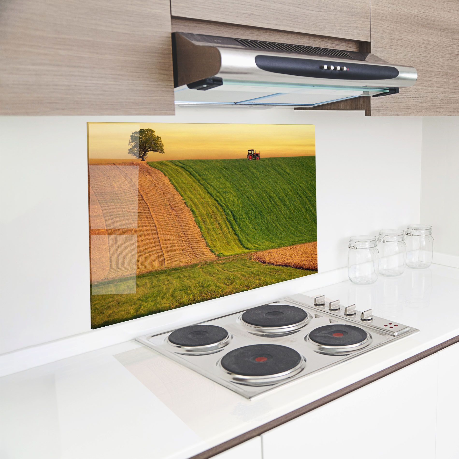 Green Cream Field mockup 8