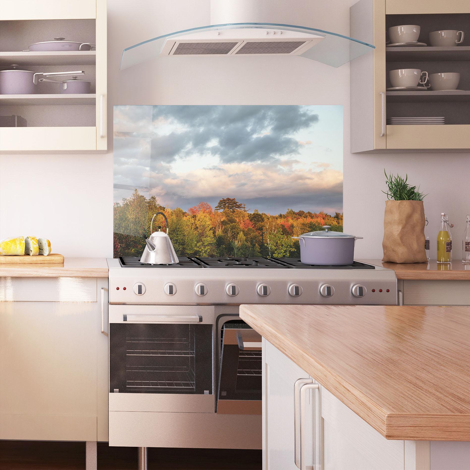 Panou Sticla Bucatarie Autumn View mockup 1