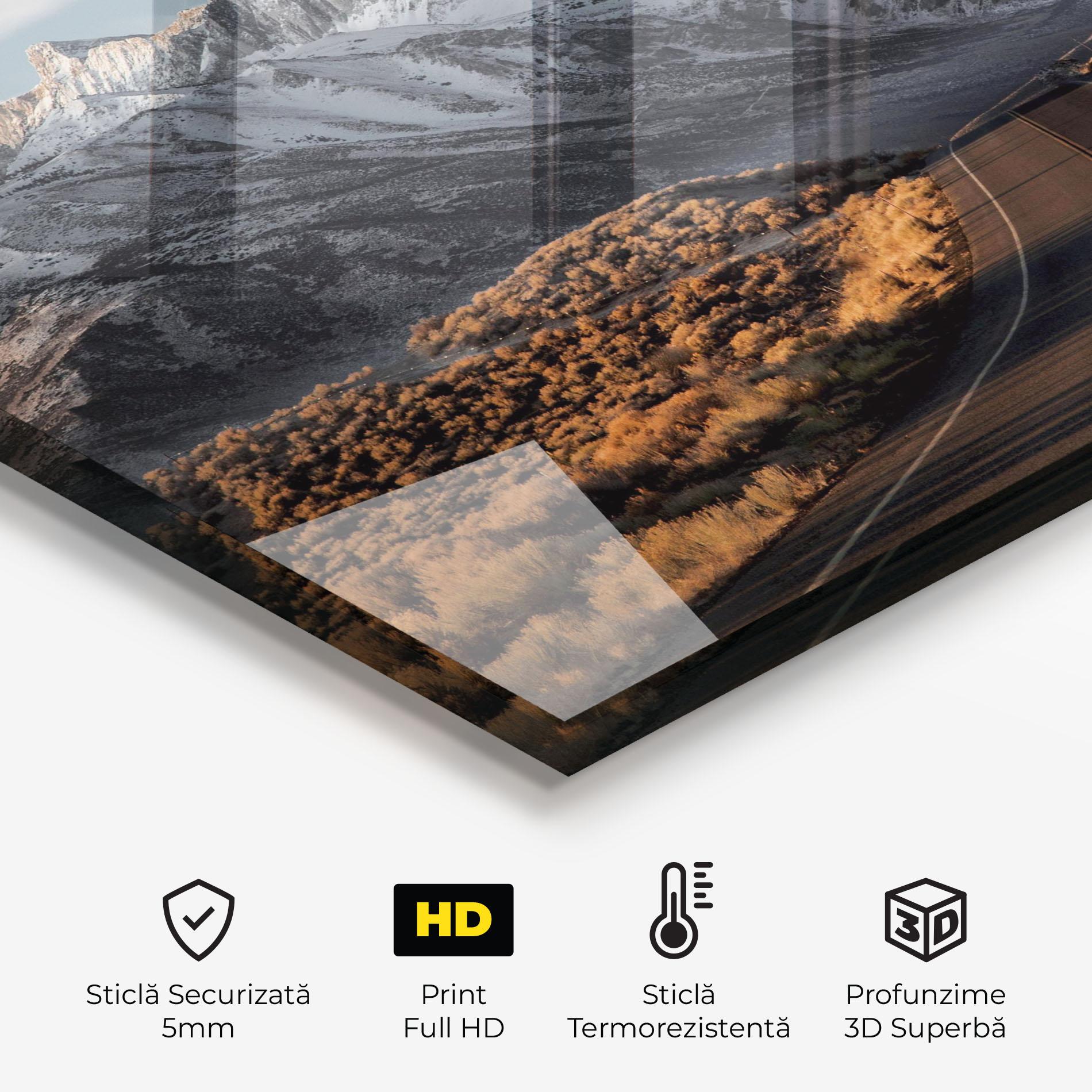 Panou Sticla Bucatarie Autumn Mountain View mockup 2