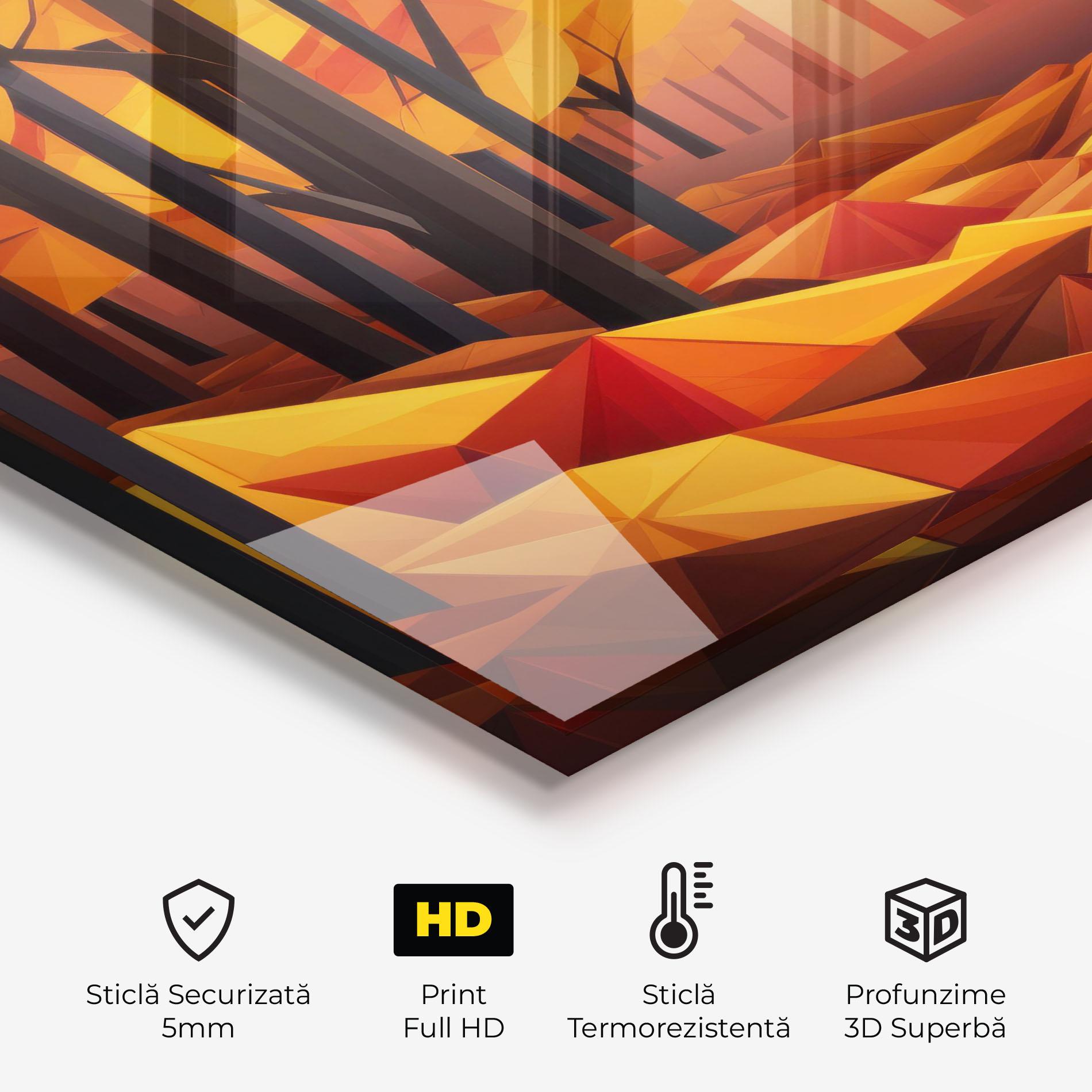 Panou Sticla Bucatarie Autumn Shapes mockup 2