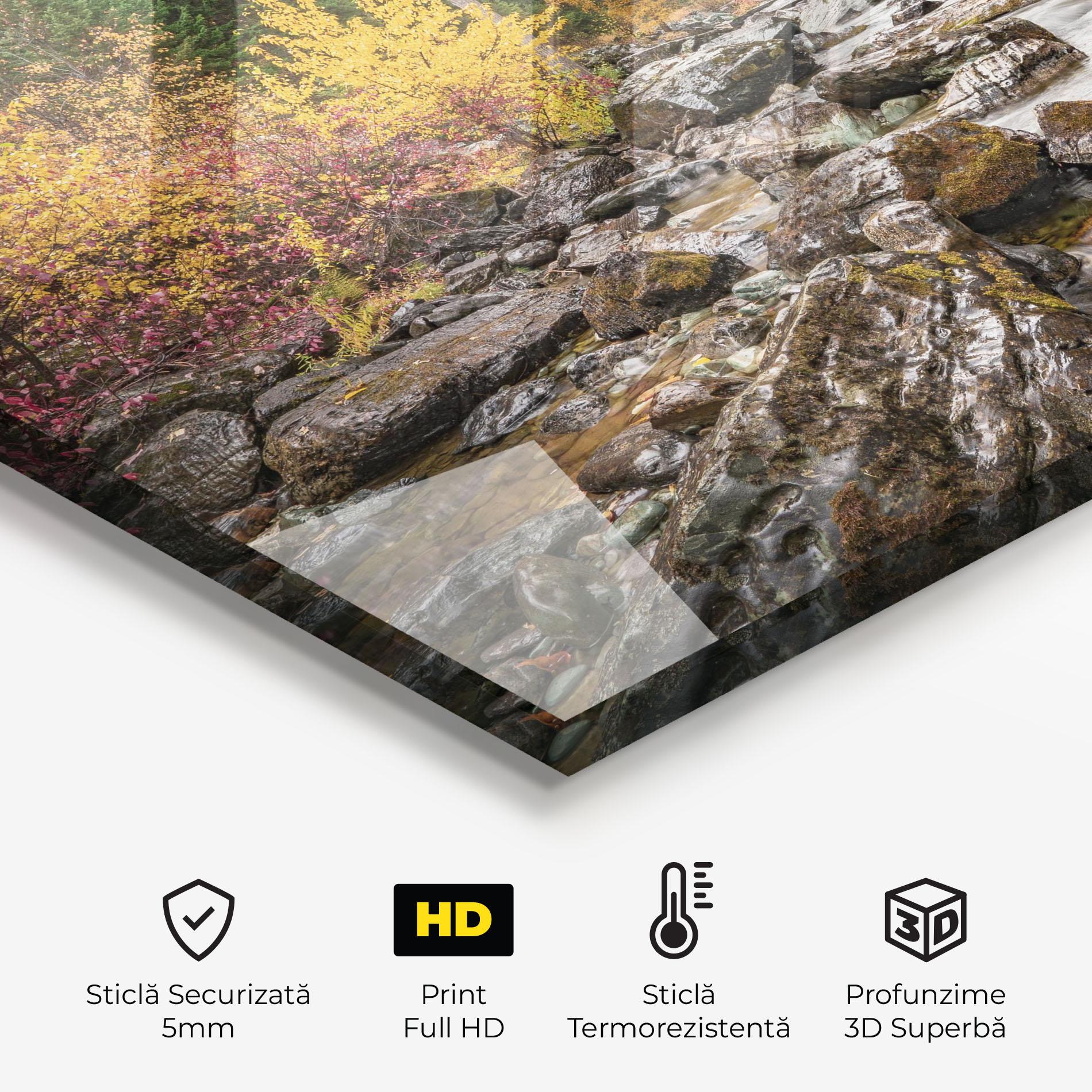 Panou Sticla Bucatarie Autumn Stream mockup 2