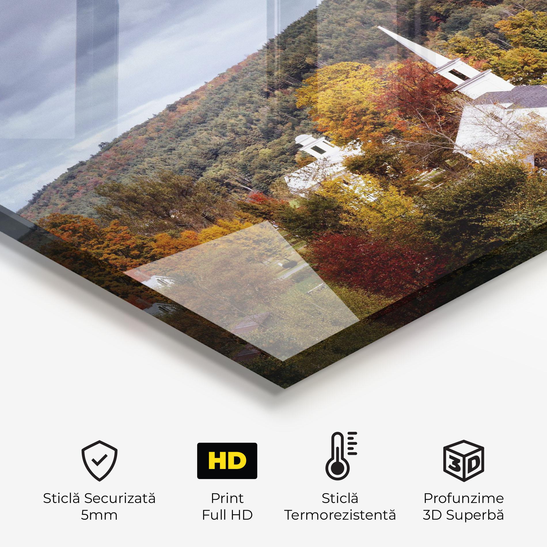 Panou Sticla Bucatarie Autumn Trees mockup 2