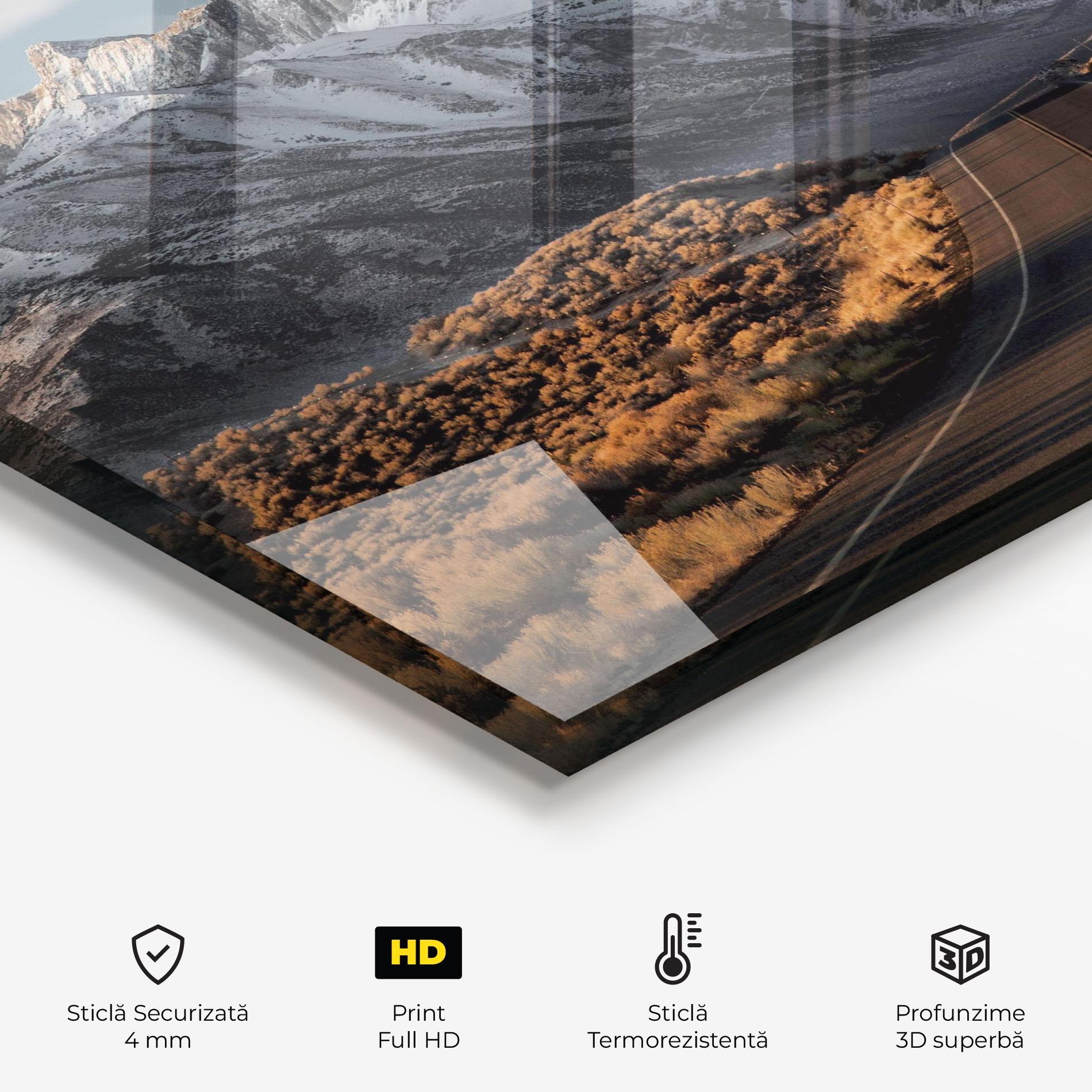 Panou Sticla Bucatarie Autumn Mountain View mockup 2