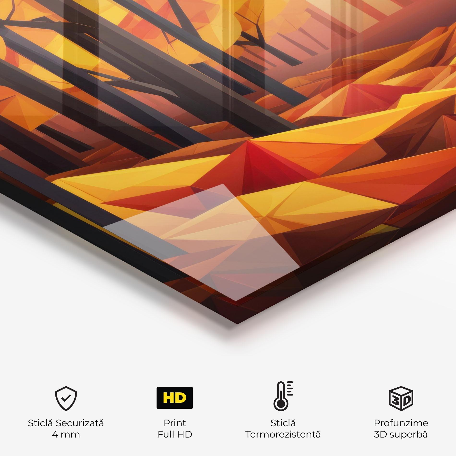 Panou Sticla Bucatarie Autumn Shapes mockup 2