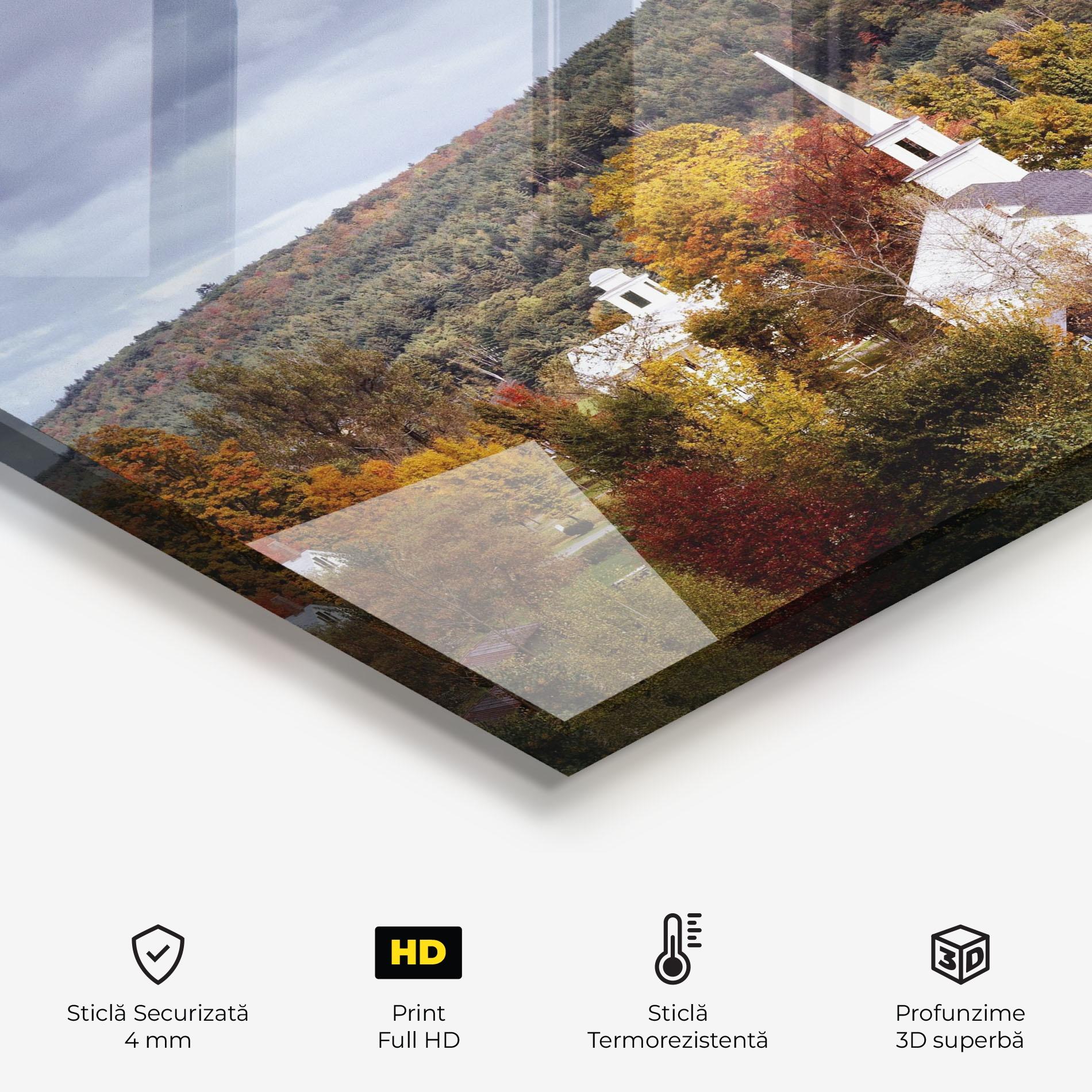 Panou Sticla Bucatarie Autumn Trees mockup 2