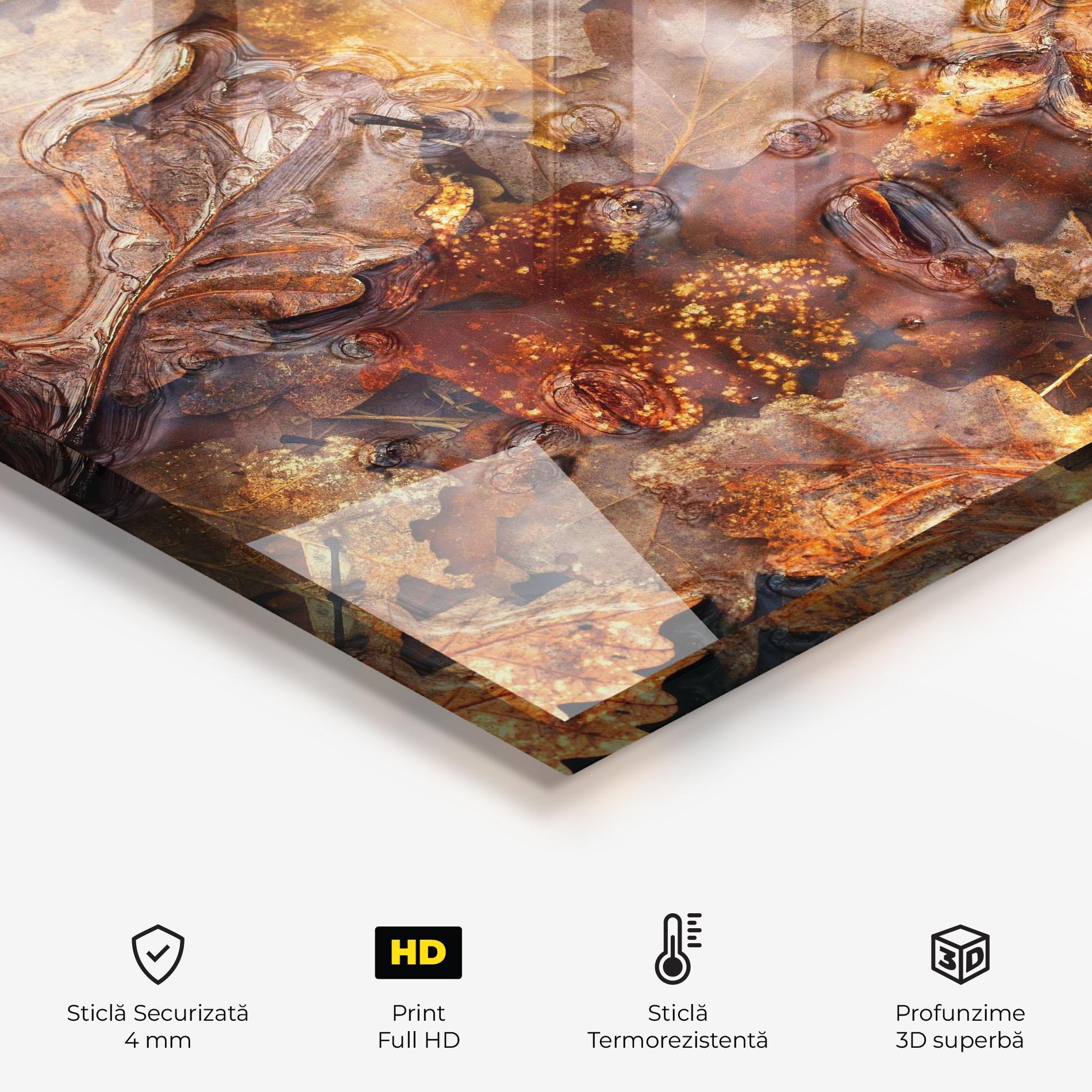 Panou Sticla Bucatarie Brown mockup 2