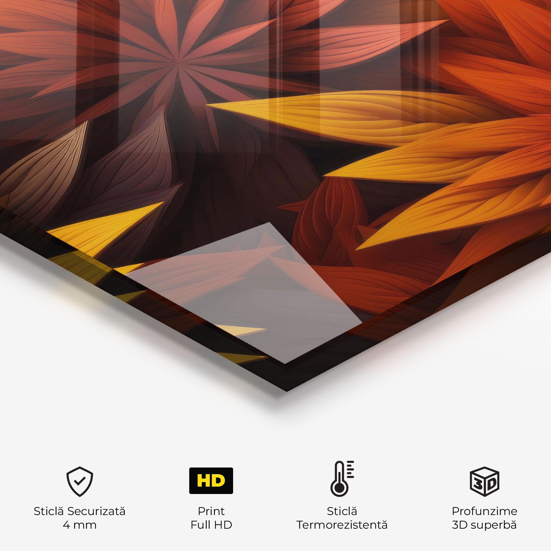 Panou Sticla Bucatarie Colorful Autumn mockup 2