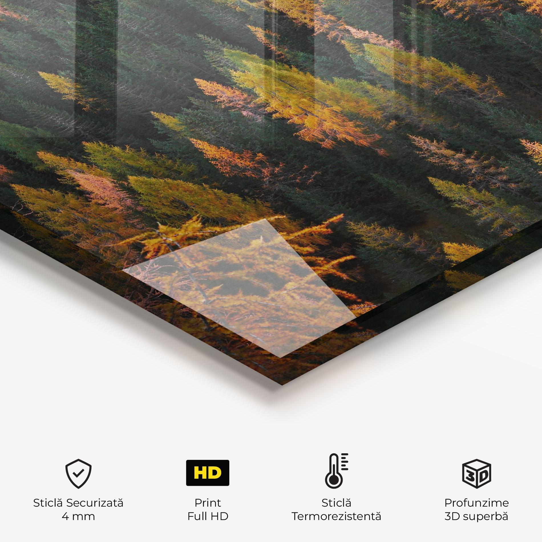 Panou Sticla Bucatarie Orange Trees mockup 2