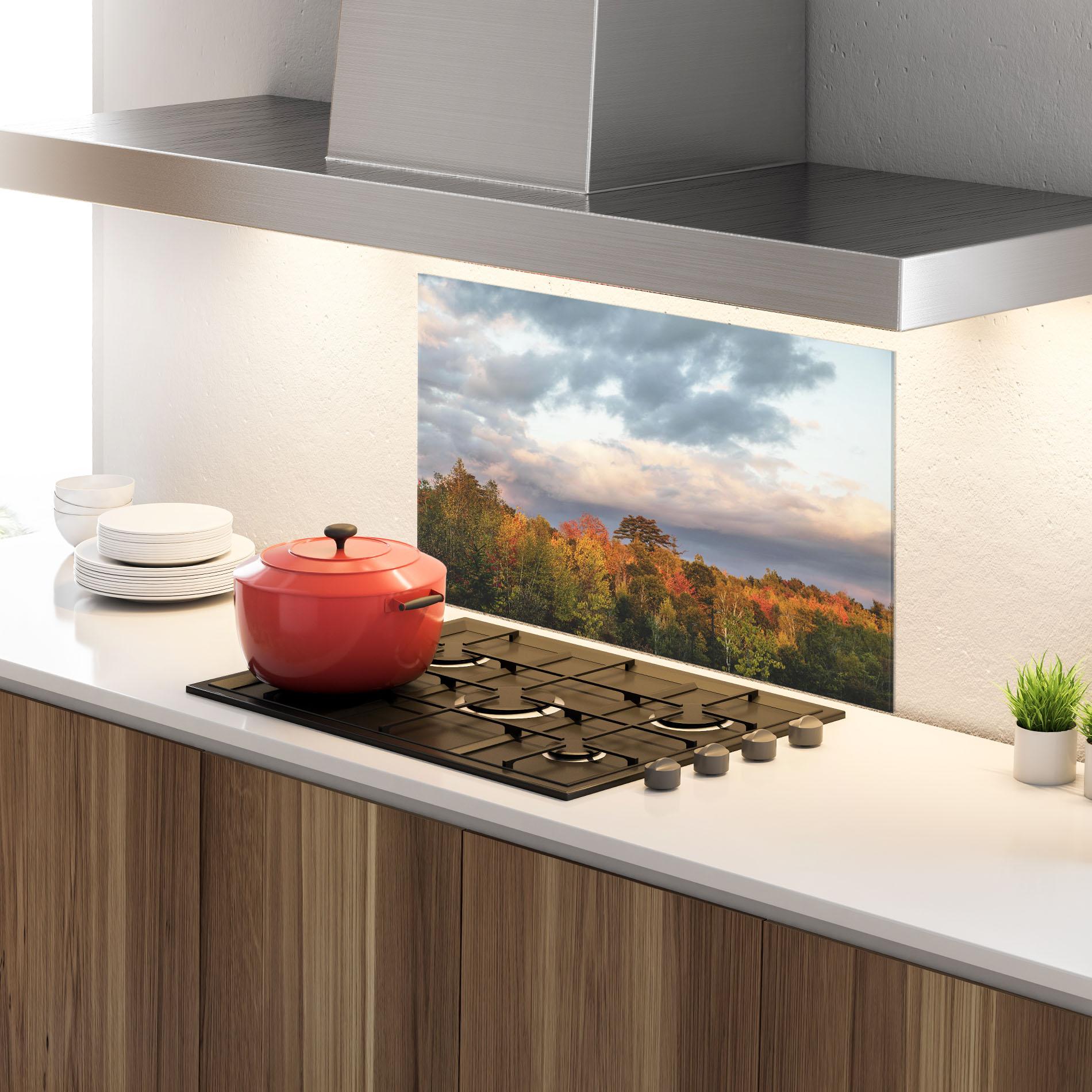 Panou Sticla Bucatarie Autumn View mockup 4