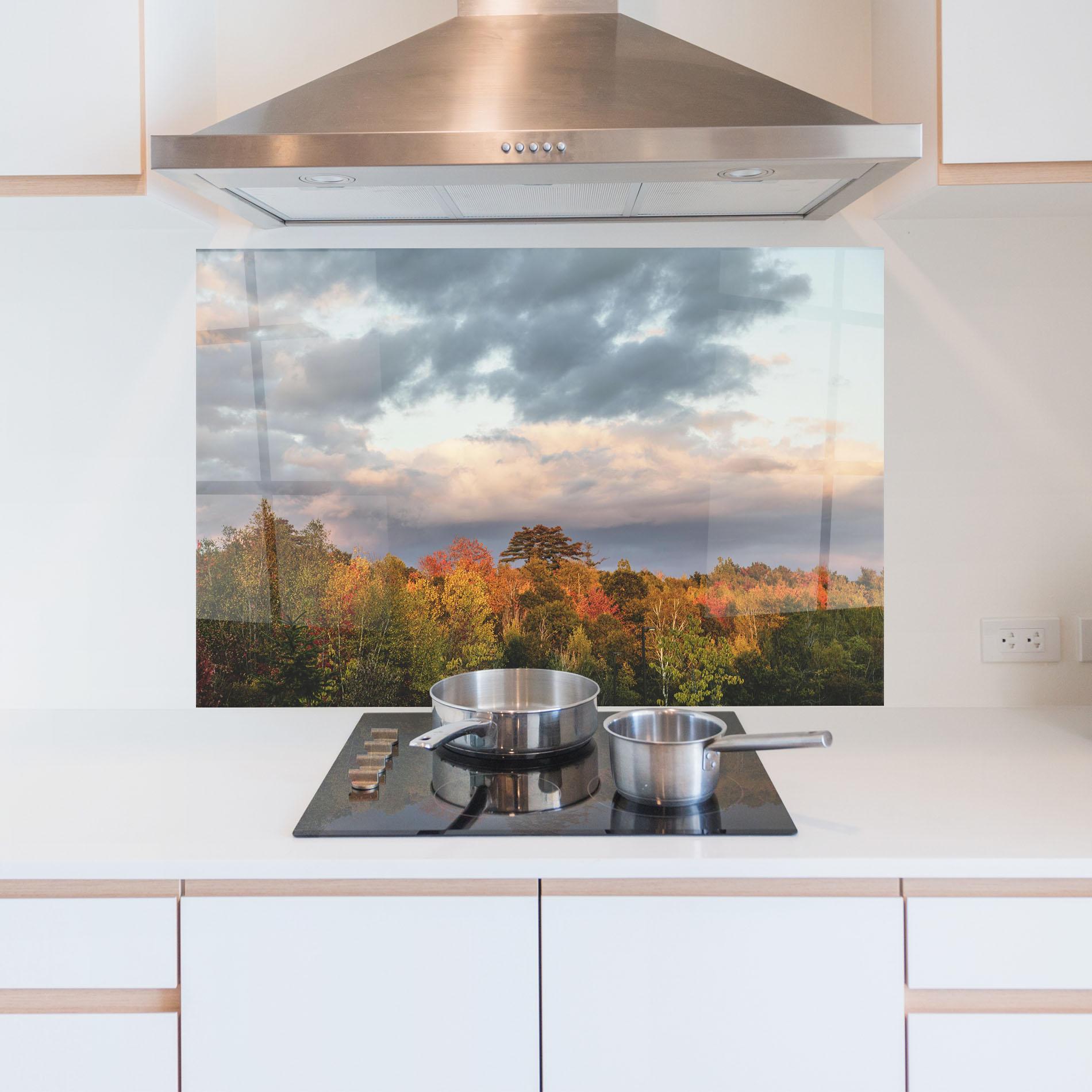 Panou Sticla Bucatarie Autumn View mockup 5