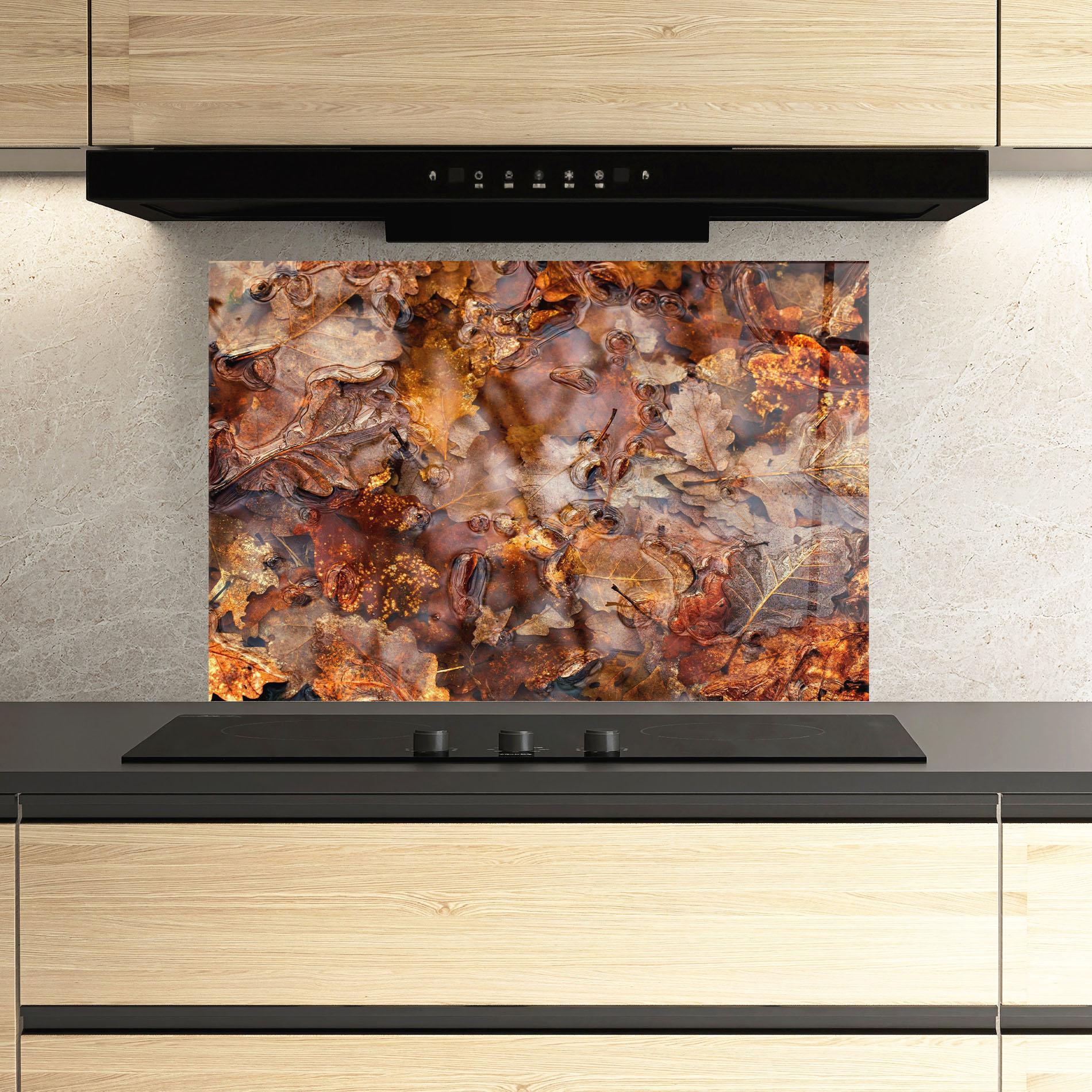 Panou Sticla Bucatarie Brown mockup 3