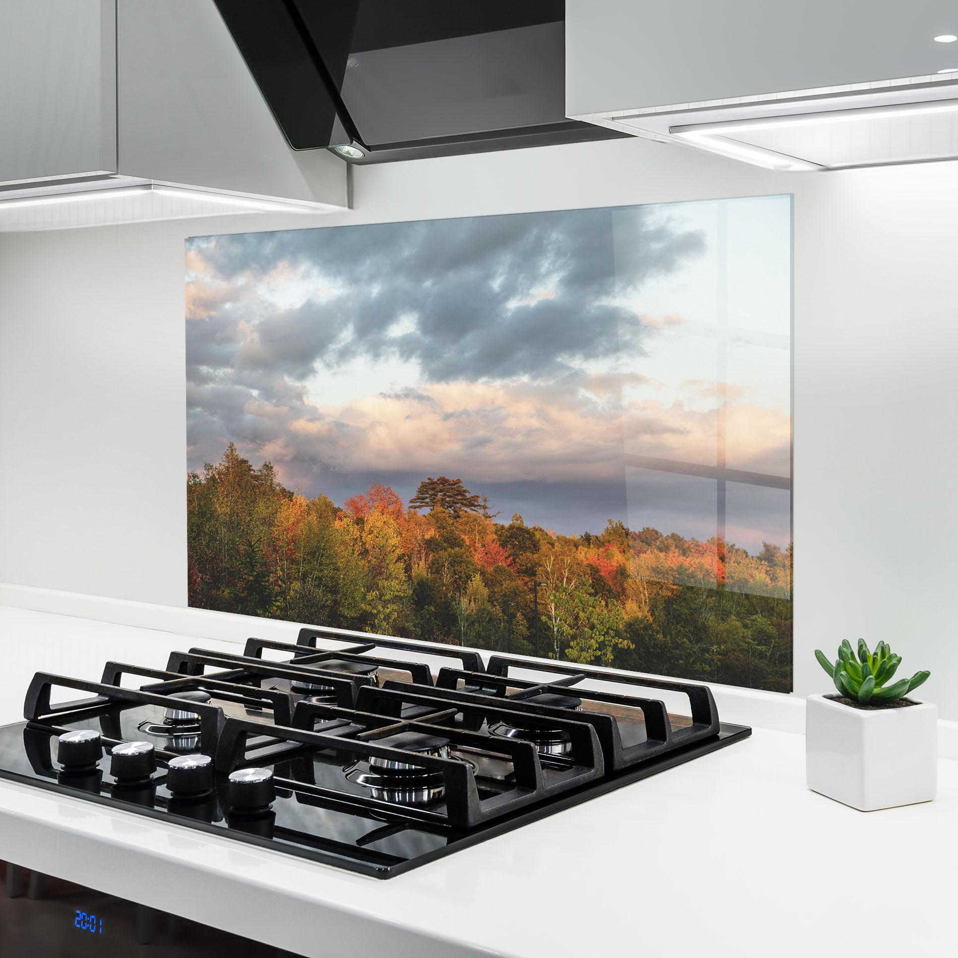 Panou Sticla Bucatarie Autumn View mockup 6