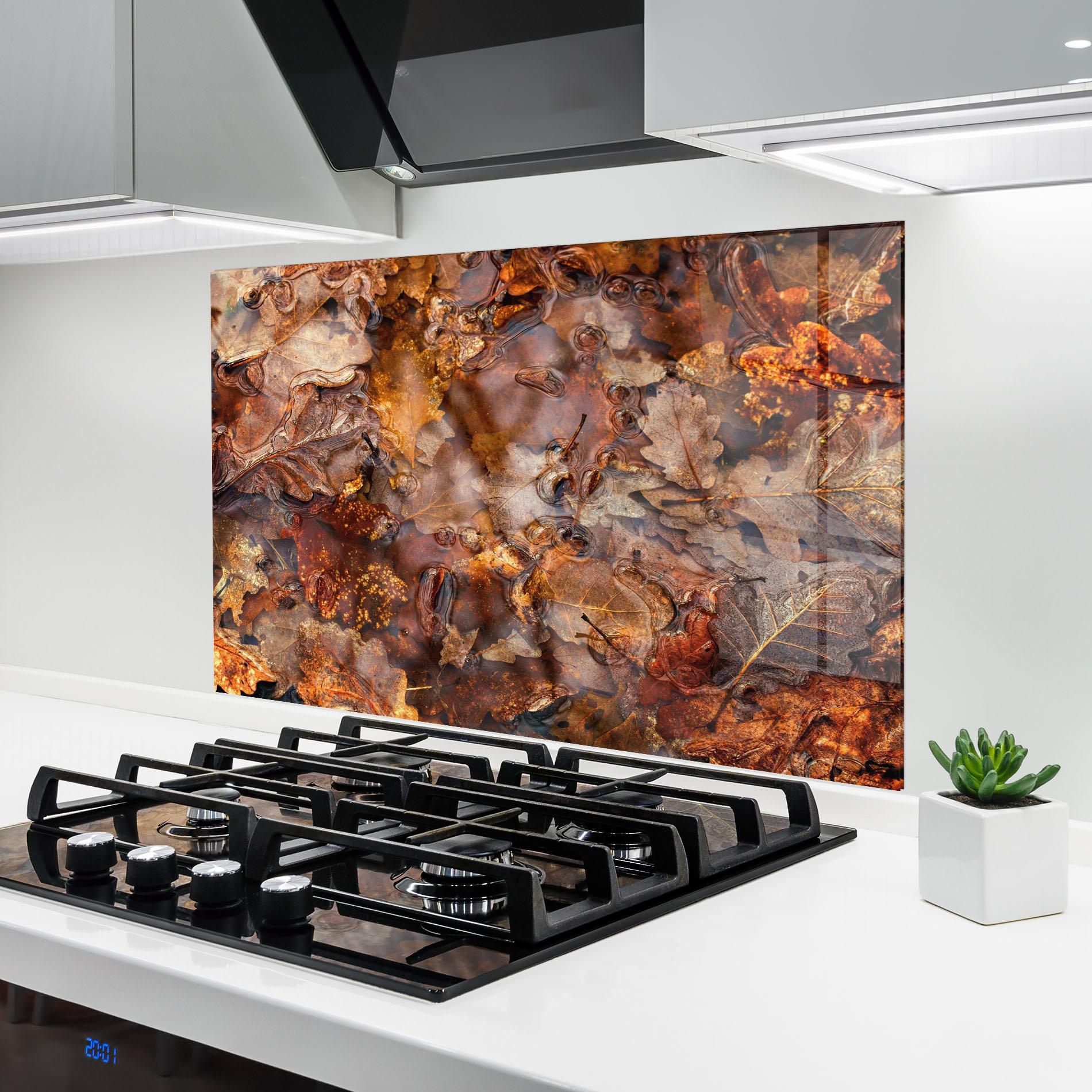 Panou Sticla Bucatarie Brown mockup 6