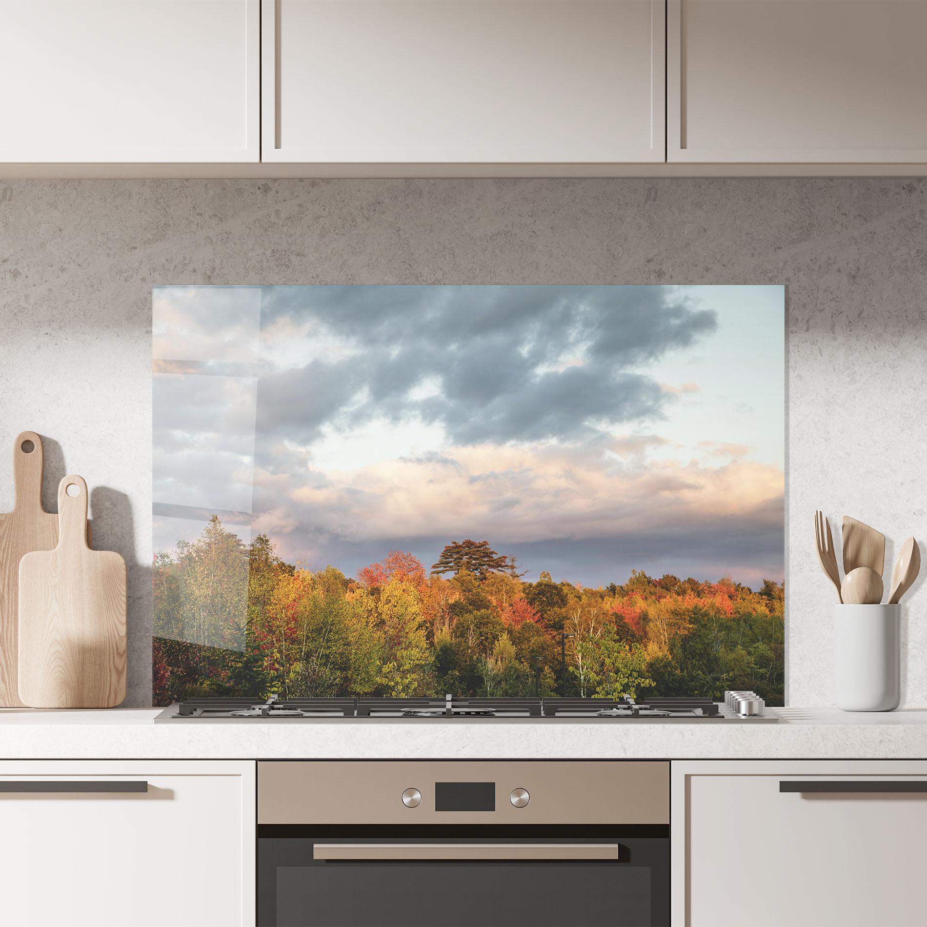 Panou Sticla Bucatarie Autumn View mockup 7