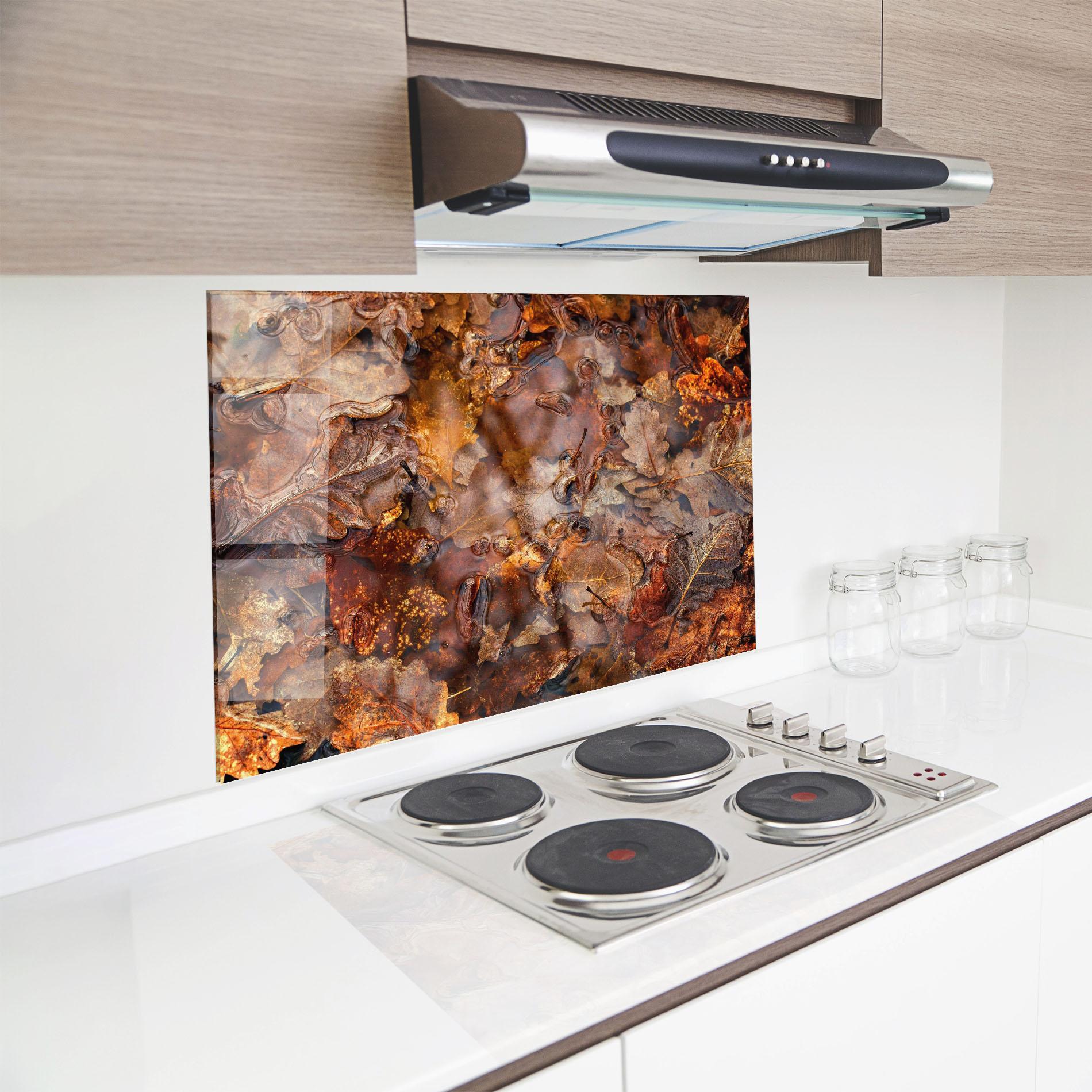 Panou Sticla Bucatarie Brown mockup 8